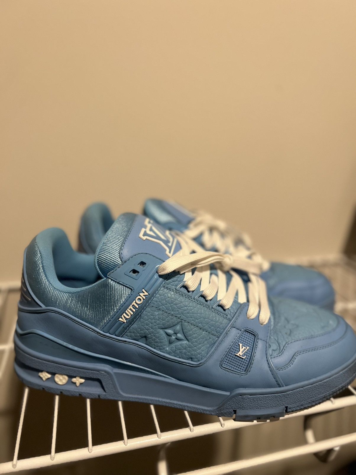 Louis Vuitton Louis Vuitton Trainer ‘SKY BLUE’ Size US 12 / EU 45 - 2 Thumbnail