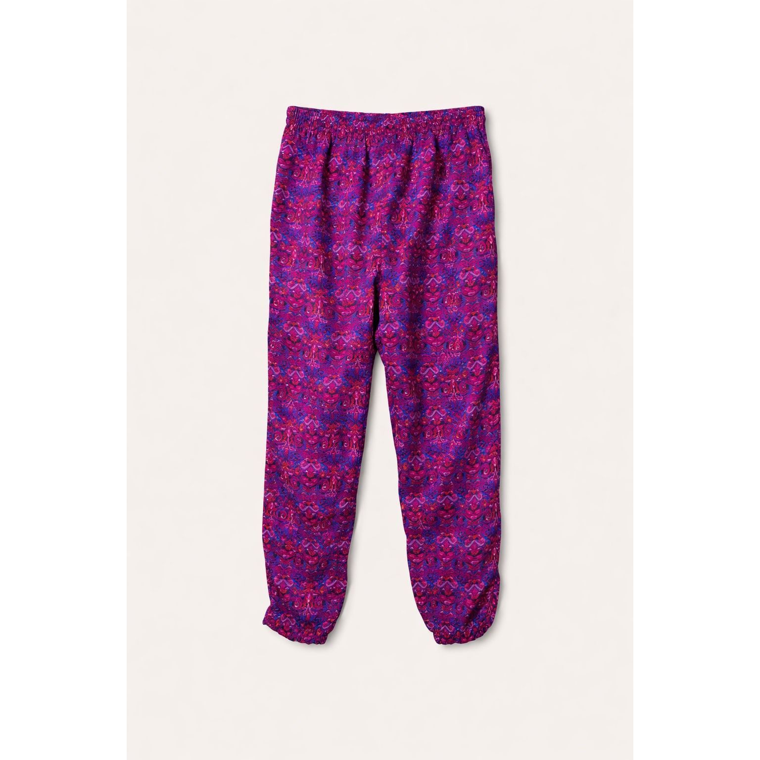 Other GEMO Pink & Blue Abstract Jogger Lounge Pants | Elastic Wais Size 27" / US 4 / IT 40 - 2 Thumbnail