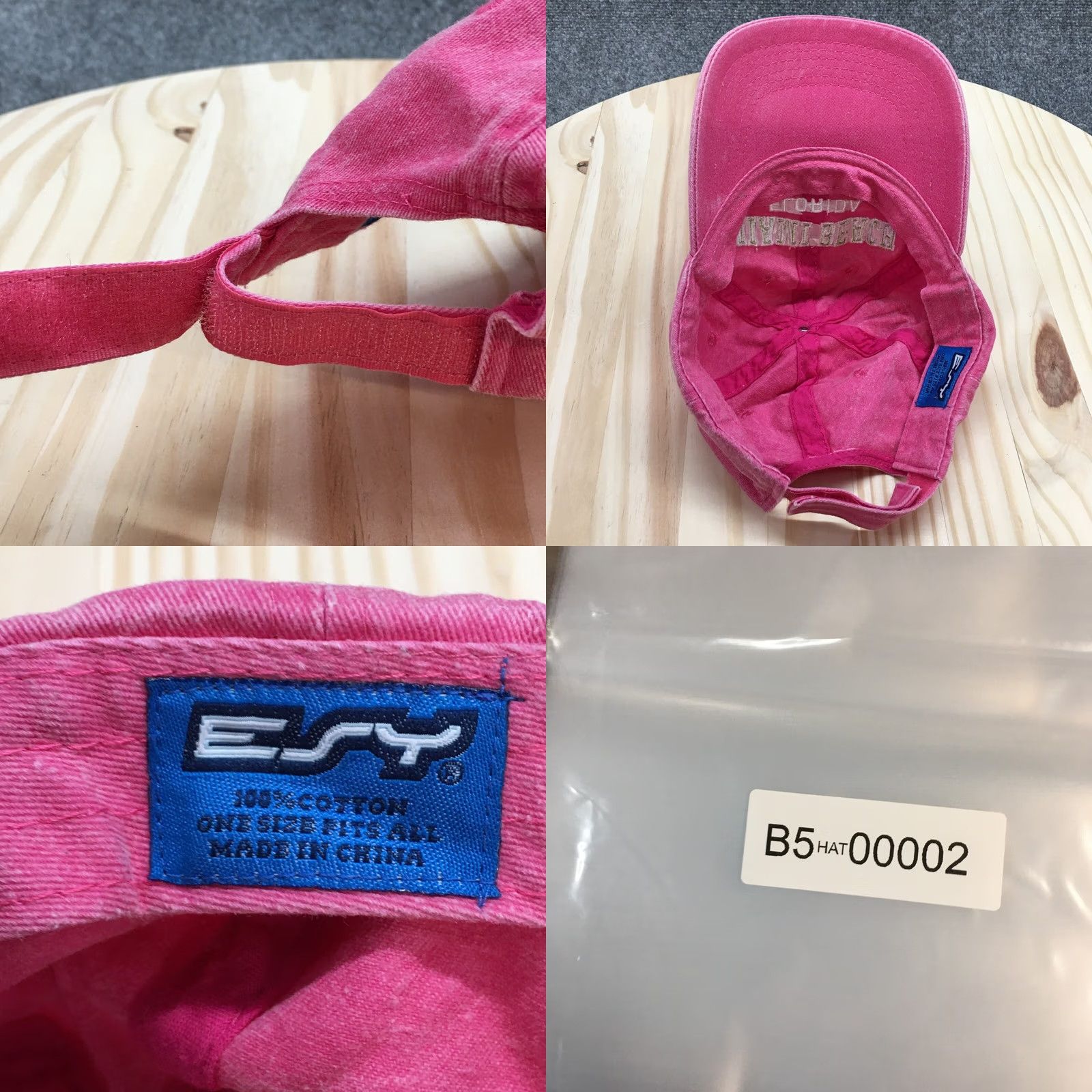 Pinko ESY Baseball Hat Womens Pink Miami Beach Florida OS Adjustable Embroidered Logo Size ONE SIZE - 8 Thumbnail