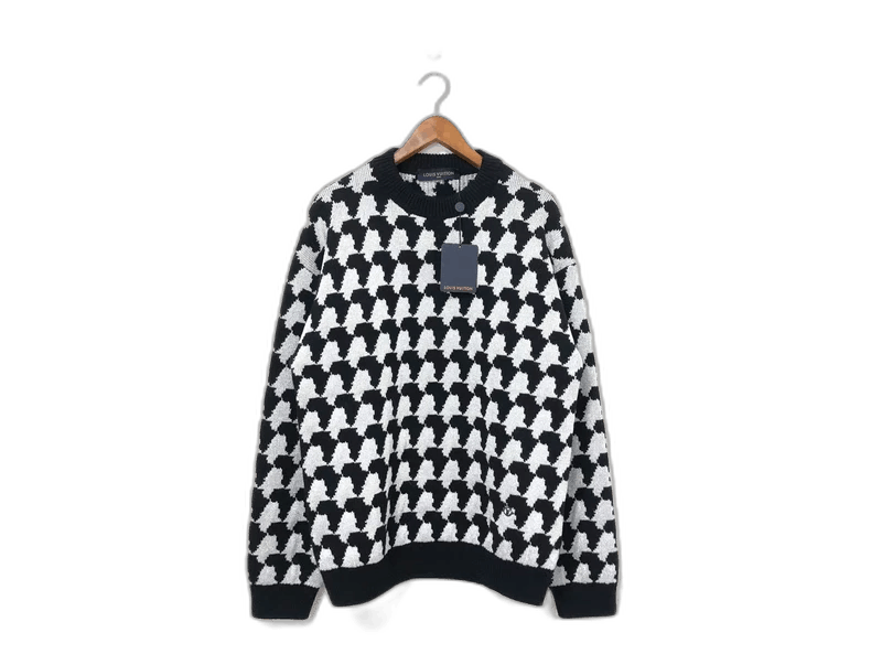 Louis Vuitton Louis Vuitton Black and White Sweater Size US L / EU 52-54 / 3 - 1 Thumbnail