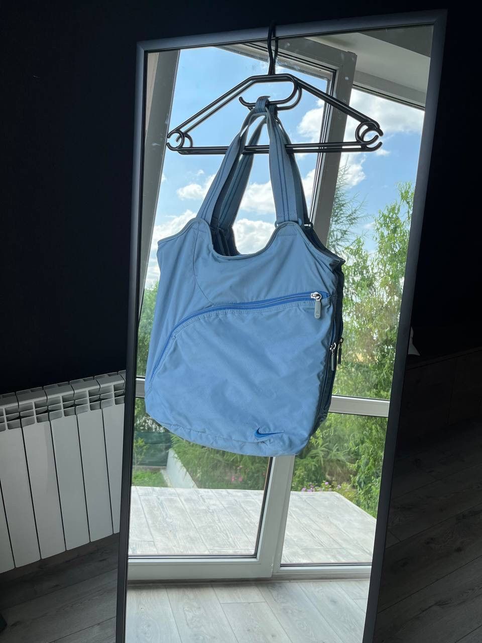 Nike Vintage Nike Swoosh Baby Blue Bag Os Size ONE SIZE - 1 Thumbnail