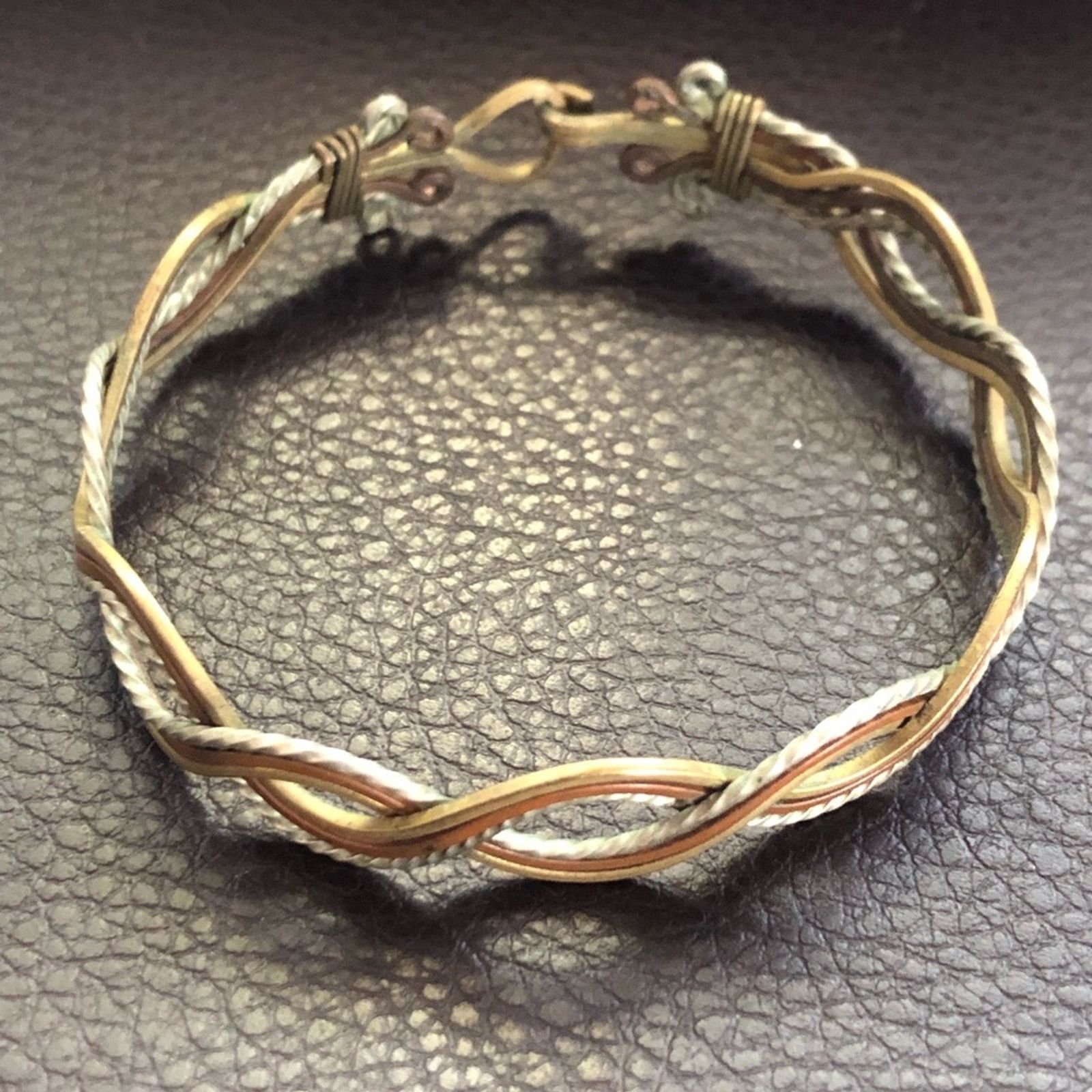 Vintage Vintage handcrafted fine metal braided bracelet Size ONE SIZE - 5 Thumbnail