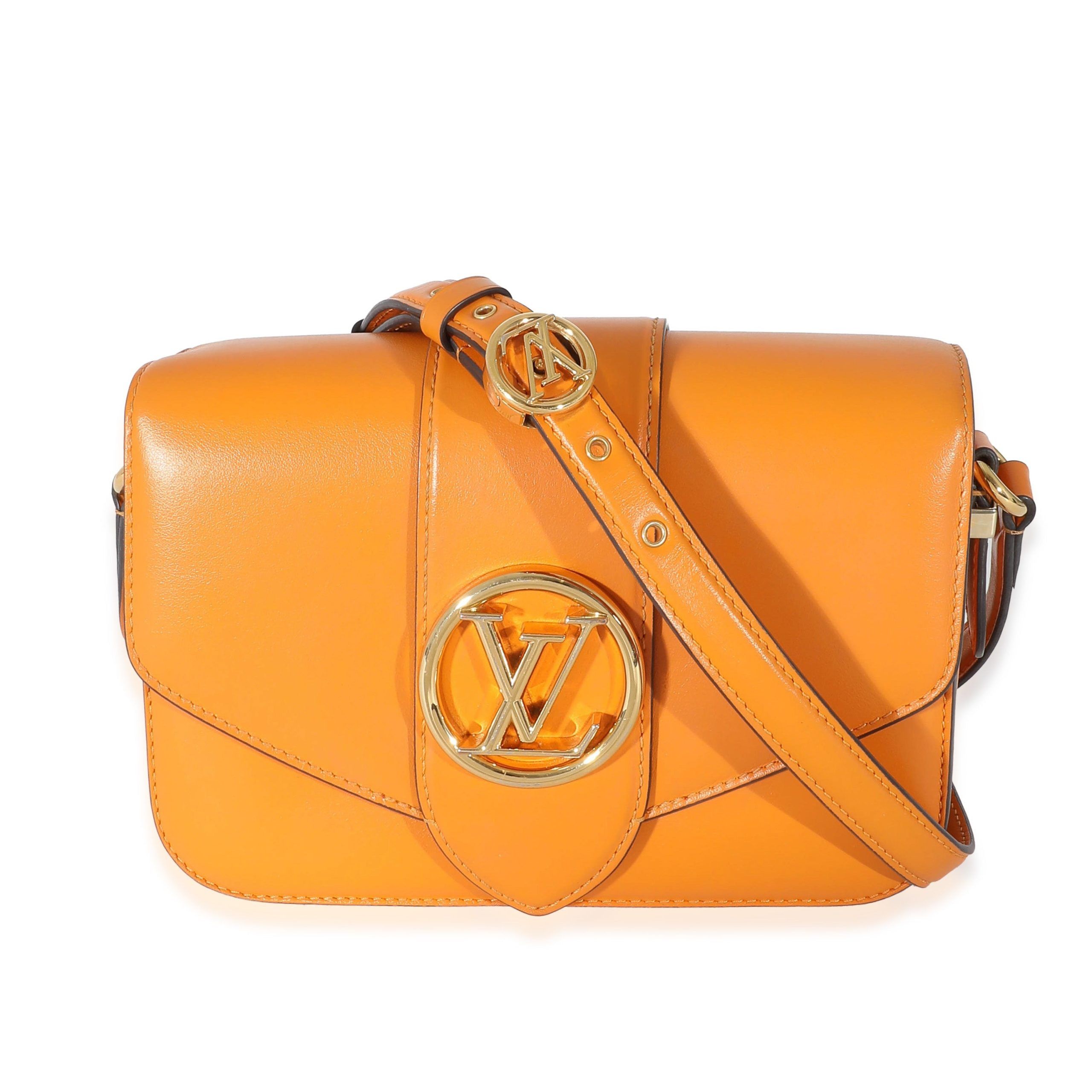 image of Louis Vuitton Summer Gold Smooth Calfskin Pont 9 in Pink, Women's