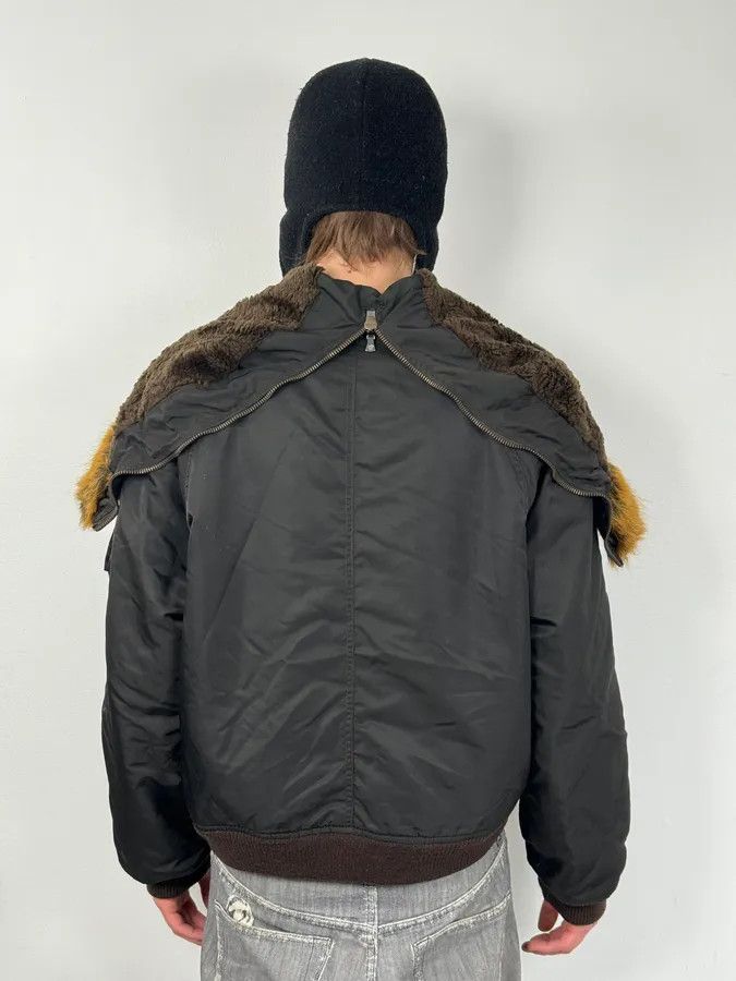 Versace AW2003 Versace Olive Green Aviator Bomber Jacket Size US M / EU 48-50 / 2 - 3 Thumbnail