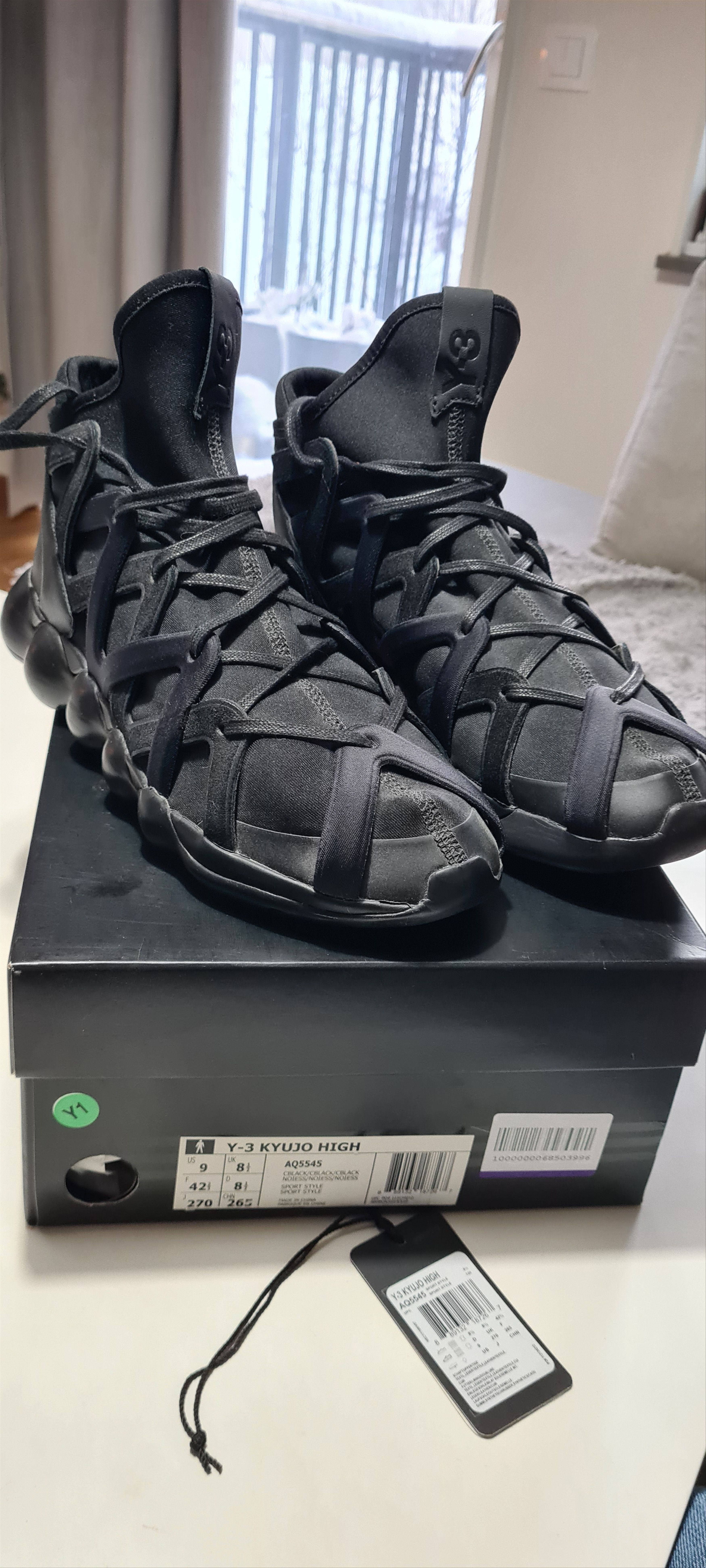 Y-3 × Yohji Yamamoto Y-3 Yohji Yamamoto Kyujo High Black Size US 9 / EU 42 - 2 Thumbnail