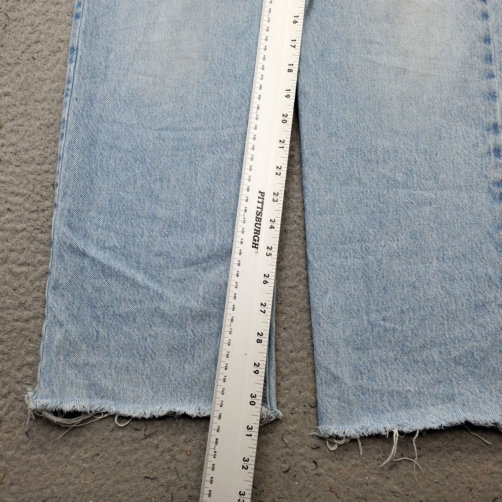 Garage Garage Womens Jeans 0 Blue Denim Stretch High-Rise 90s Straight Relaxed Jeans Size 25" / US 0 / IT 36 - 4 Thumbnail