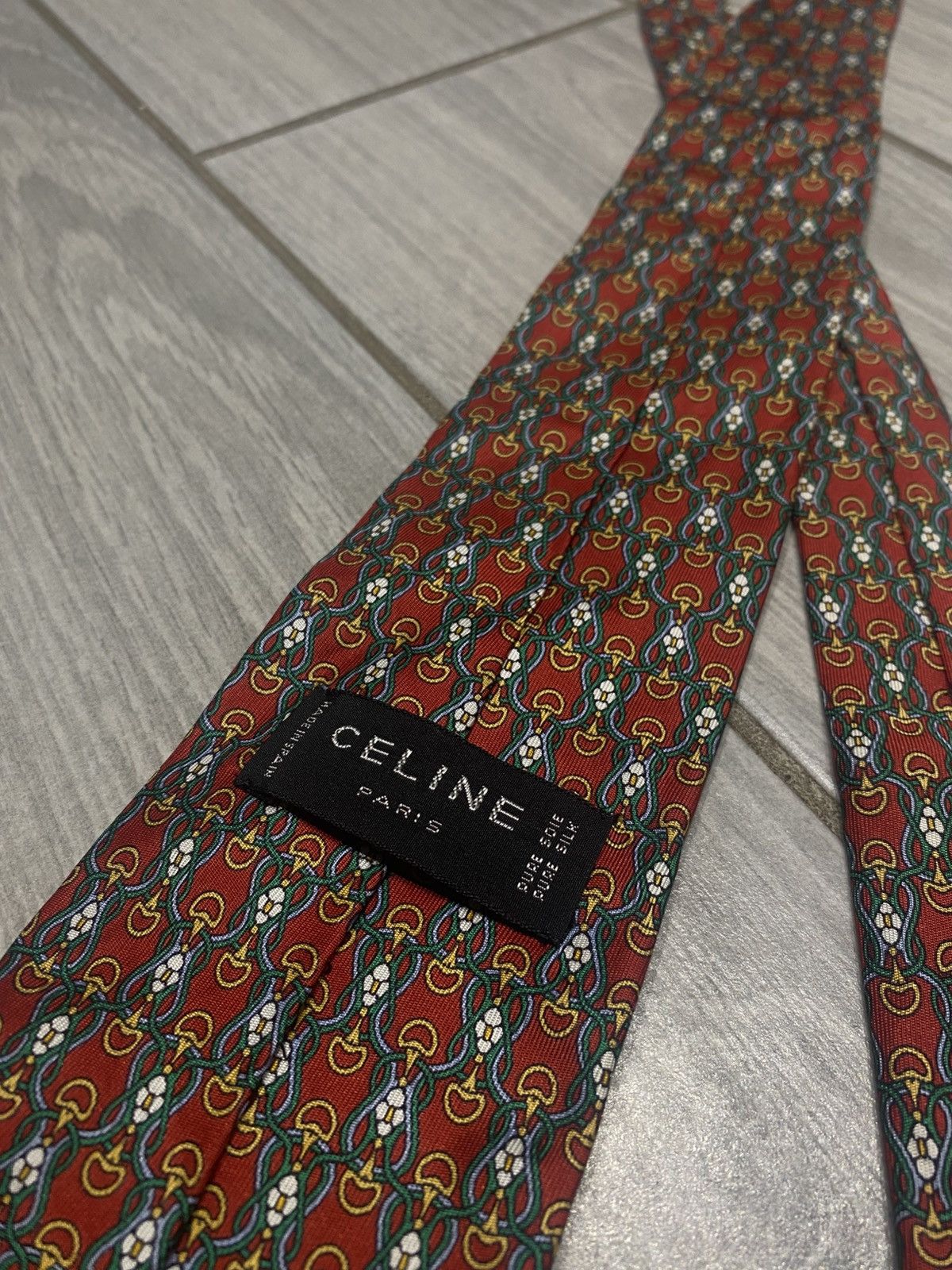 Celine Vintage tie from Celine Paris gold monogram Size ONE SIZE - 4 Thumbnail