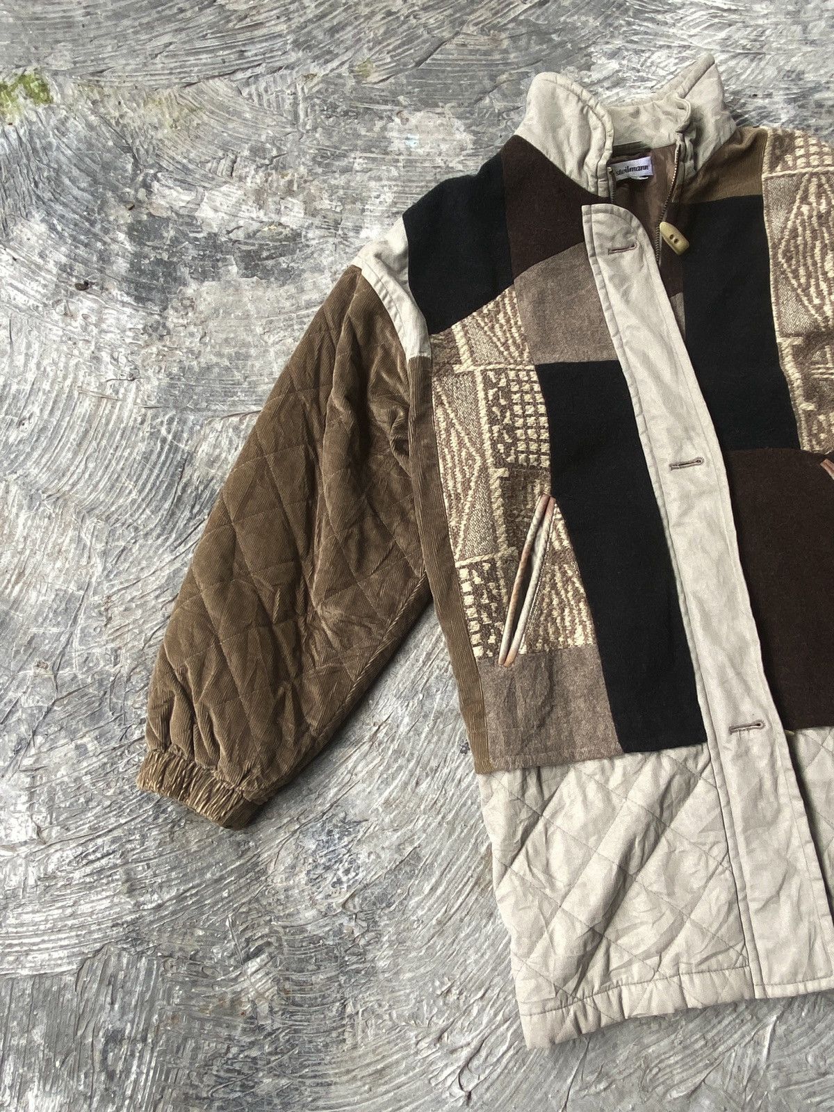 Vintage 💥RARE💥 Sportwear By Steilmann Abstract Zipper button jacket Size US L / EU 52-54 / 3 - 2 Thumbnail