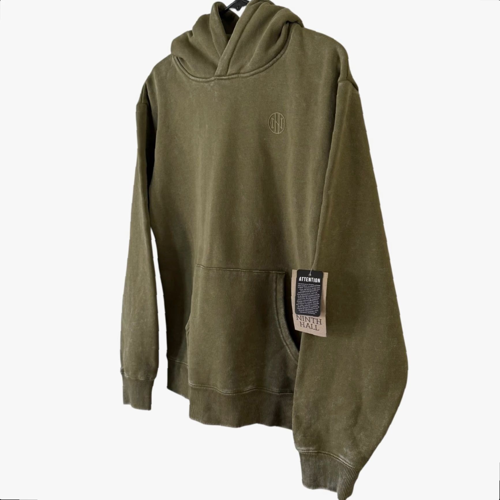 Olive Ninth Hall Hoodie Shirt City Grunge Olive Green Men S Small Pullover Pockets Relaxed New Size US S / EU 44-46 / 1 - 2 Thumbnail