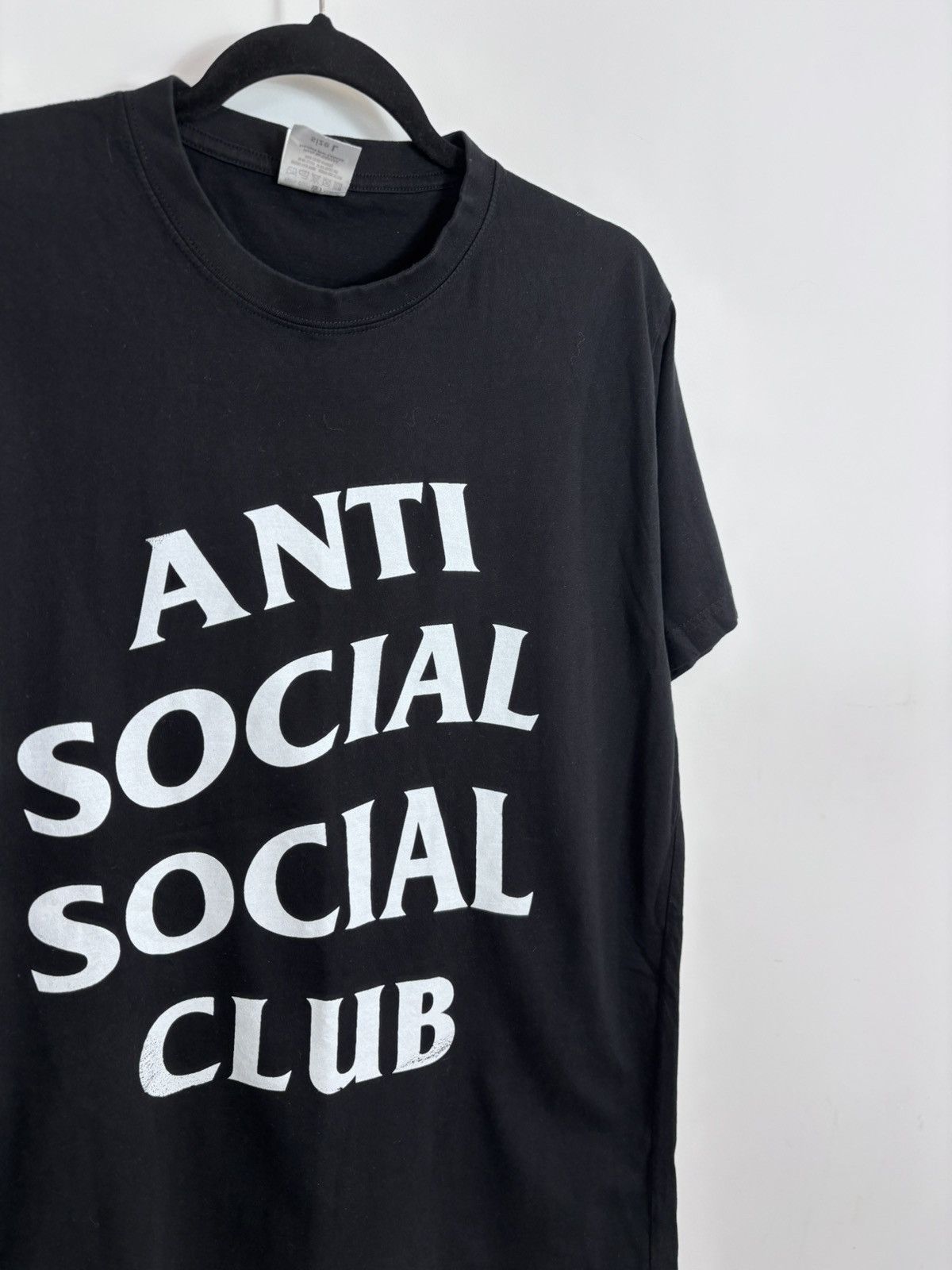 Anti Social Social Club Anti Social Social Club Big Logo Hype Black T-Shirt Tee Size US L / EU 52-54 / 3 - 6 Thumbnail