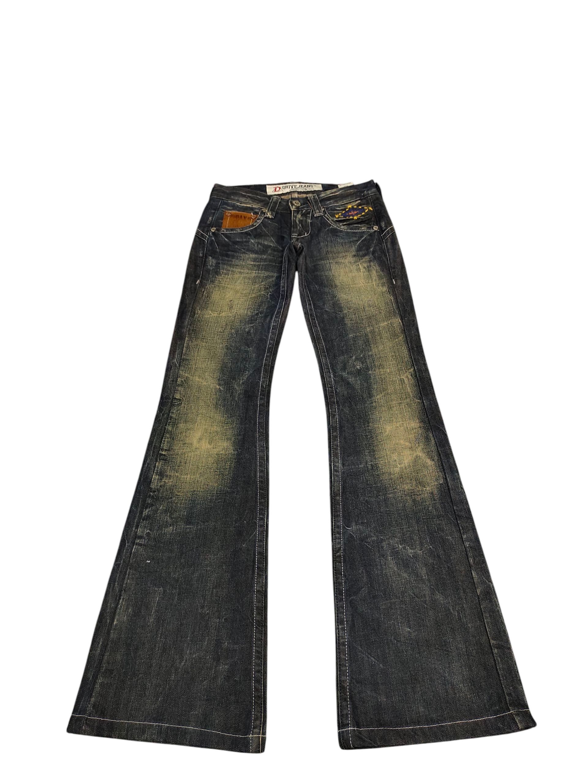 Tornado Mart Flare Jeans Drive Jeans Navajo Embroidered Bootcut Low Rise Size 26" / US 2 / IT 38 - 4 Thumbnail
