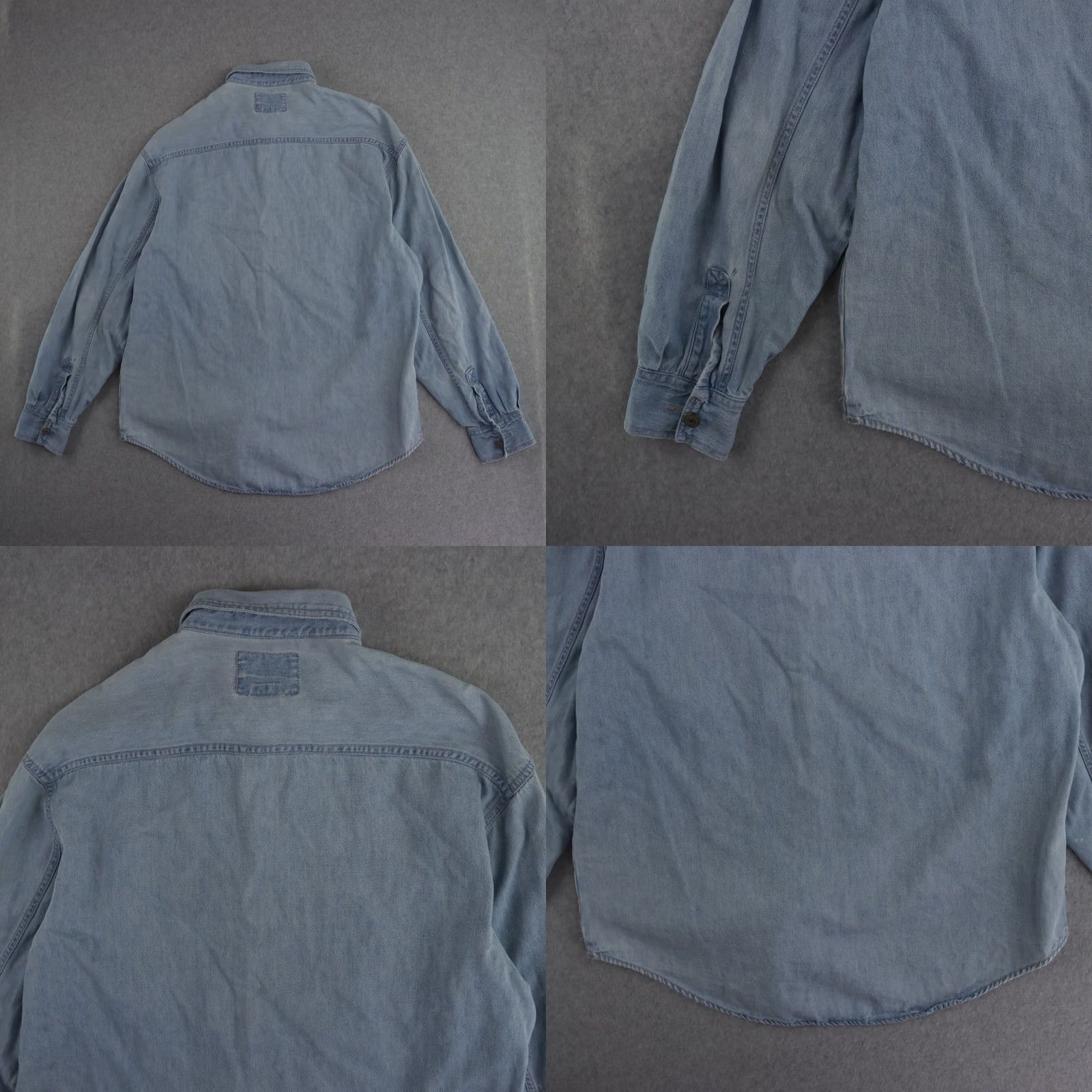 Levi's VINTAGE Levi's Shirt Men XL Blue Denim Jacket with Pockets Size US 36 / EU 52 - 8 Thumbnail