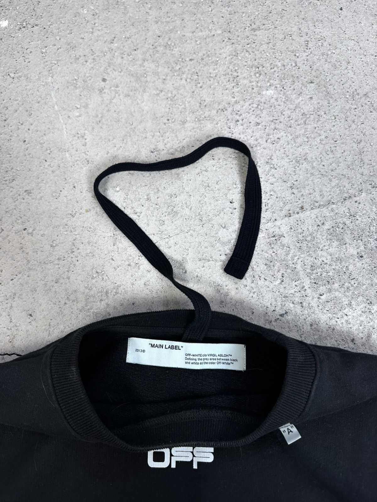 Off-White Off-White Caravaggio Crewneck Sweatshirt Black / Arrows Size US S / EU 44-46 / 1 - 11 Thumbnail