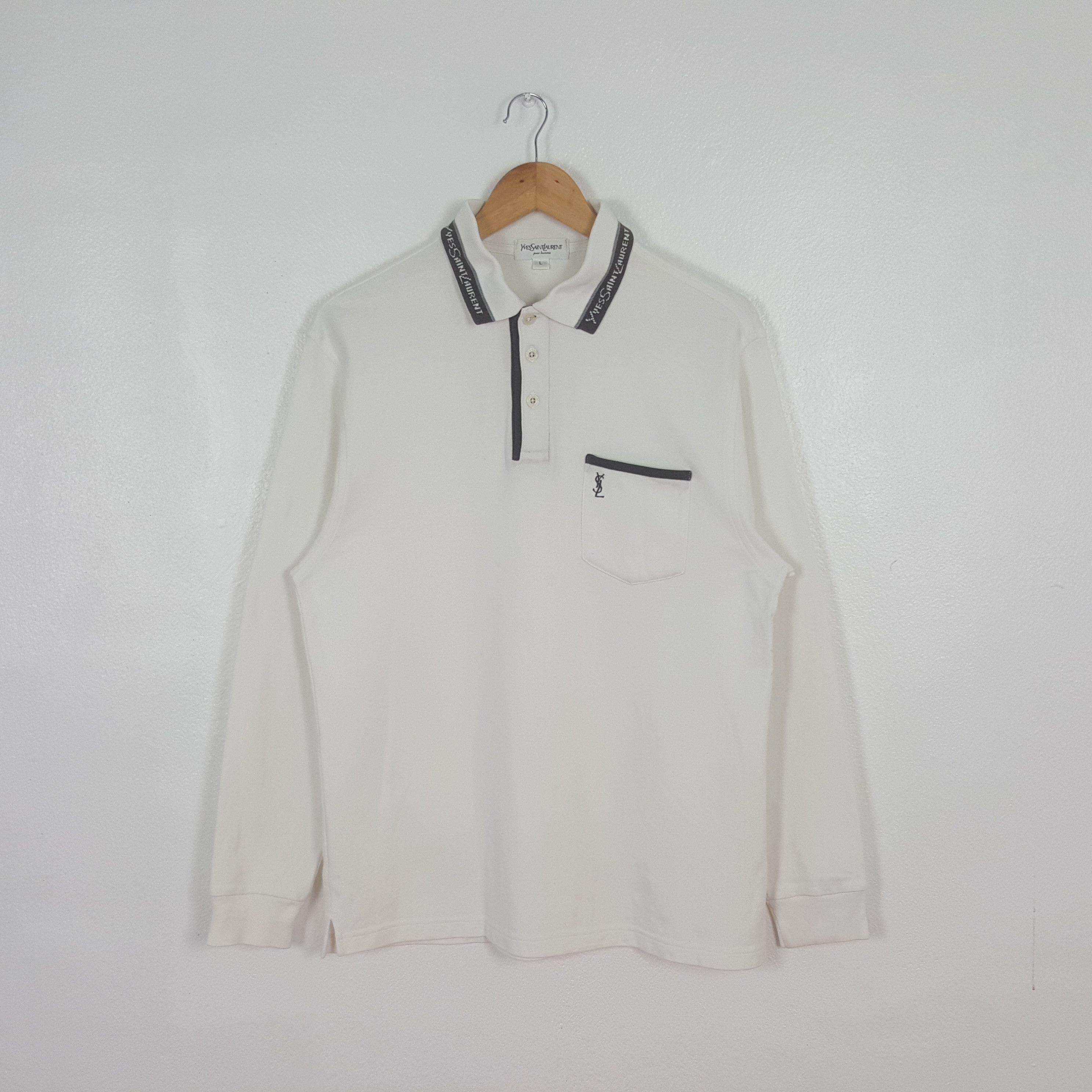 Yves Saint Laurent Vintage Yves Saint Laurent Designer Brand Polos C312N51 Size US M / EU 48-50 / 2 - 1 Thumbnail
