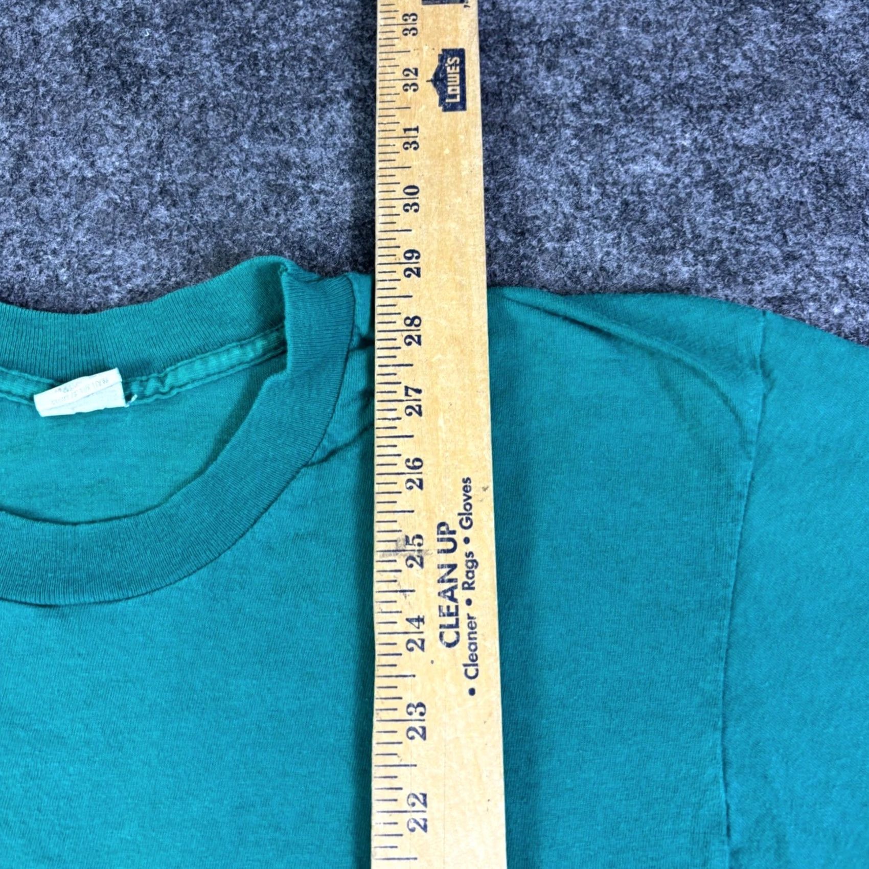 Fruit Of The Loom VINTAGE Fruit of the Loom T-Shirt Teal Green Pocket Tee Mens L 1990s Grunge Short Sleeve Size US L / EU 52-54 / 3 - 5 Thumbnail