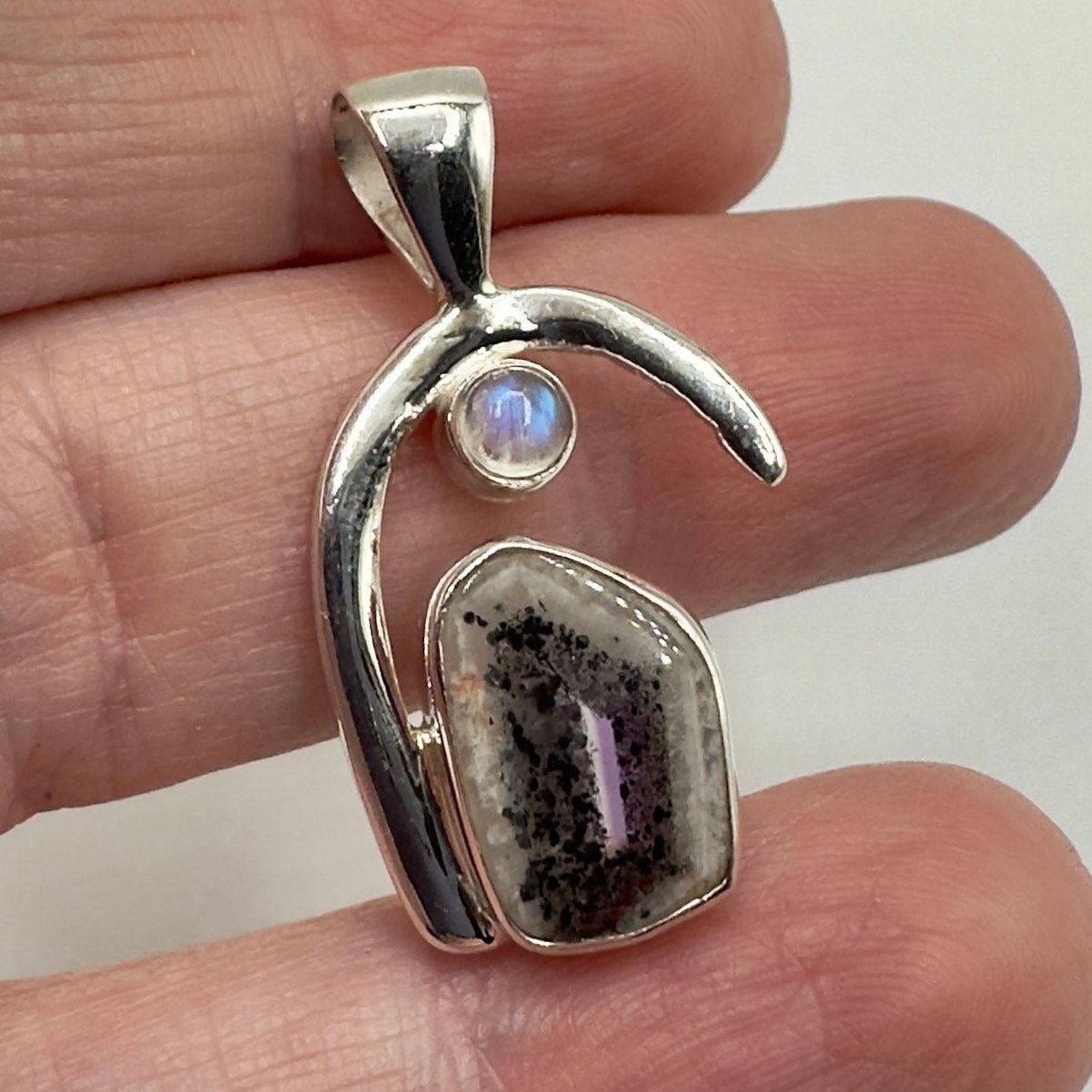 The Unbranded Brand Super Amethyst & Moonstone Sterling Silver Pendant Size ONE SIZE - 7 Thumbnail