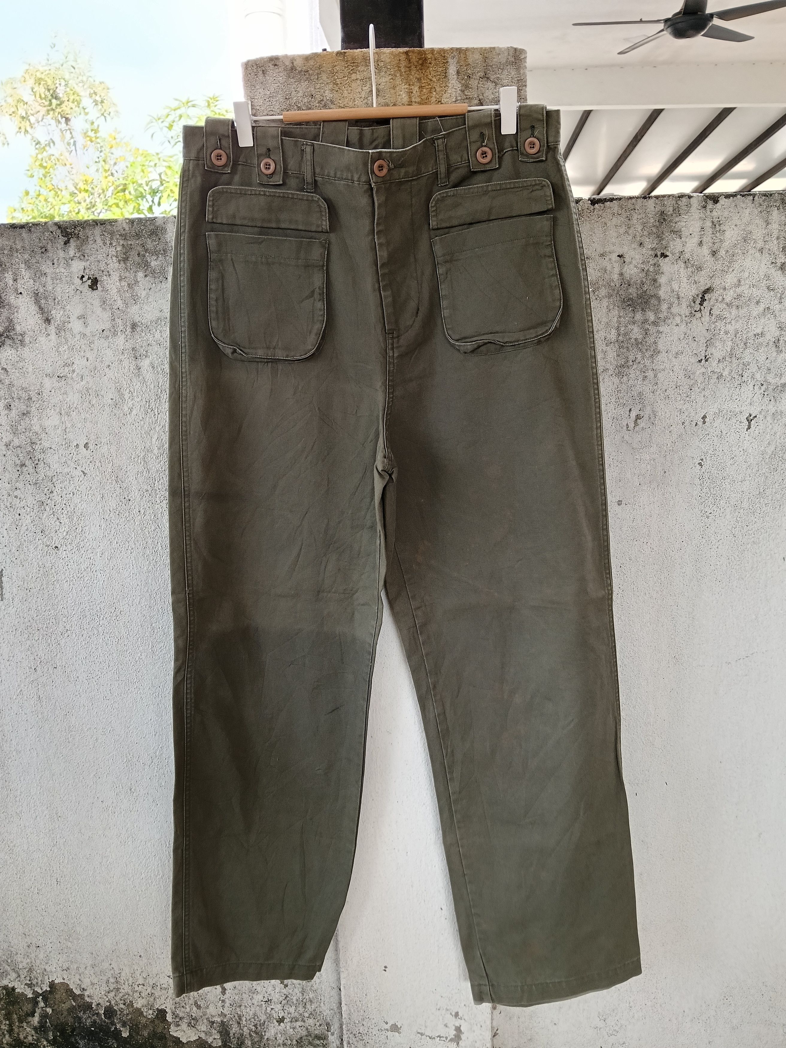 Japanese Brand 💥Japanese Brand Yokohama Staff Loose Pants 💥 Size US 35 - 1 Thumbnail