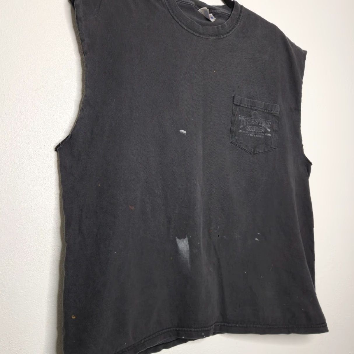 Hanes VINTAGE Tombstone Cycles Biker Harley Davidson Chopped Sleeveless Thrash Grunge Shirt XL Black Unisex Adults Boys Girls Mens Womens Hanes Size US XL / EU 56 / 4 - 3 Thumbnail