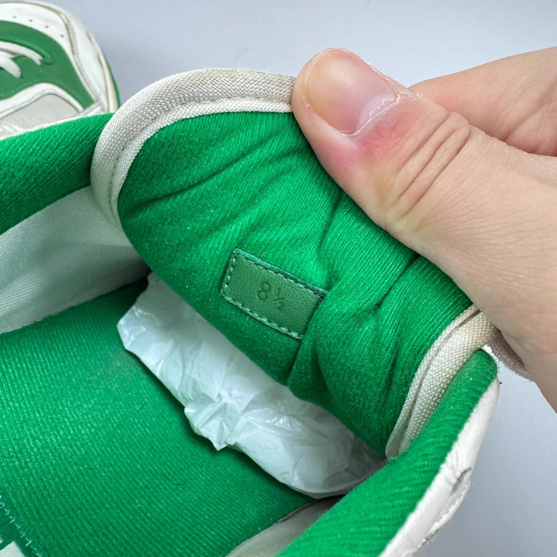 Gucci Gucci MAC80 White Green Worn Sneakers 8.5 95N Size US 8.5 / EU 41-42 - 6 Thumbnail