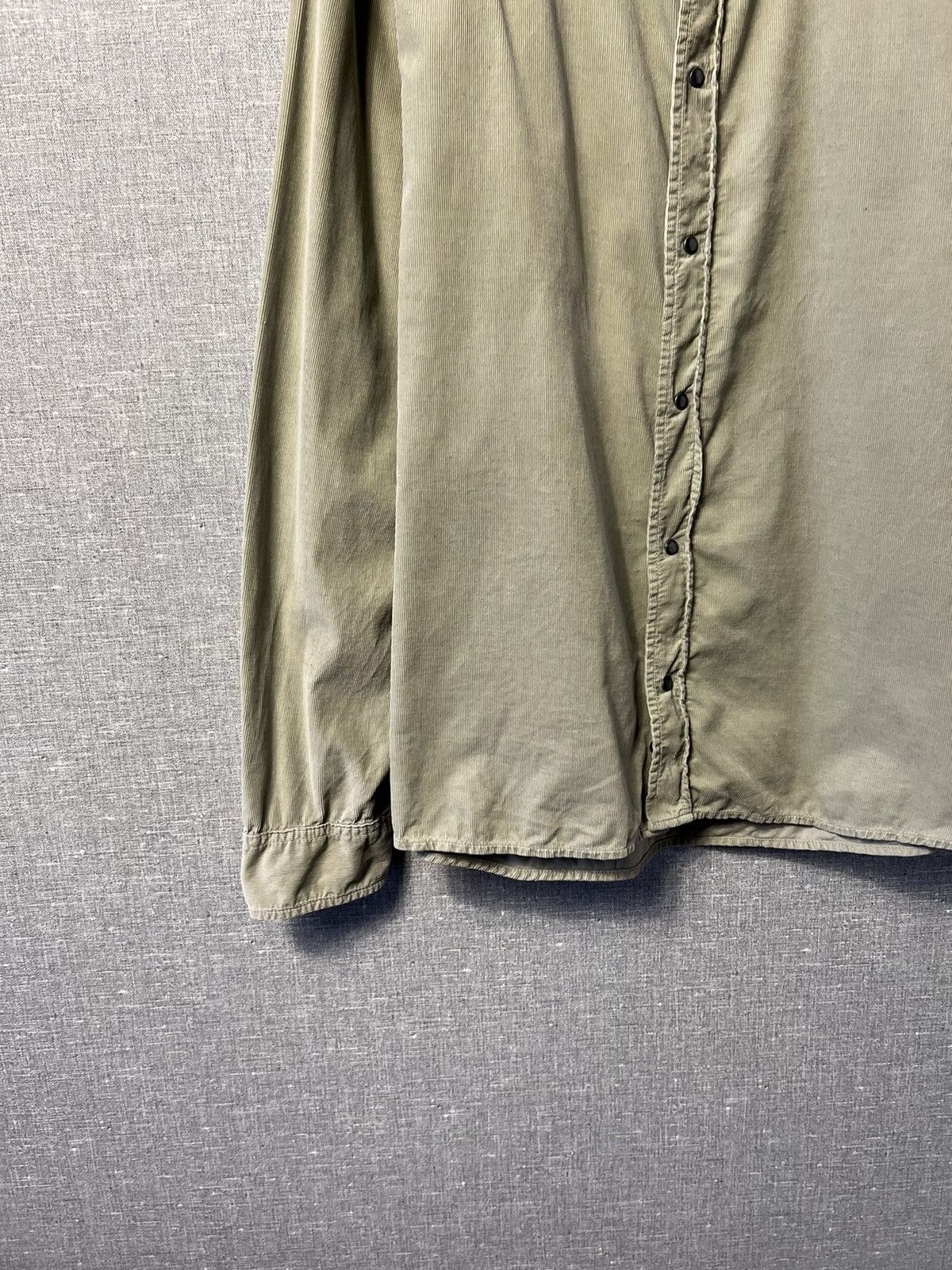 Diesel Vintage Diesel Corduroy Button Up Long Sleeve Shirt Big Logo Size US XL / EU 56 / 4 - 5 Thumbnail