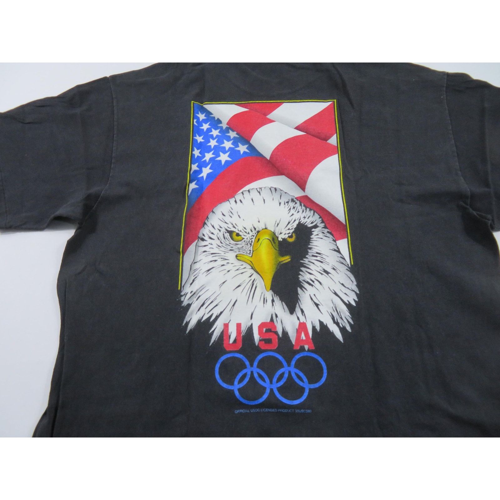 Hanes America's Team 1996 Olympics Black T-Shirt Double Sided Sz L Size US L / EU 52-54 / 3 - 2 Thumbnail