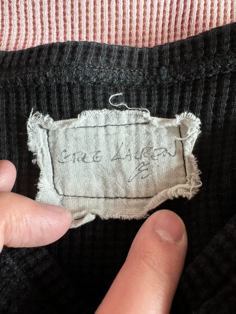 Greg Lauren Greg Lauren size3 Black Waffle Long Sleeve Size US L / EU 52-54 / 3 - 5 Thumbnail