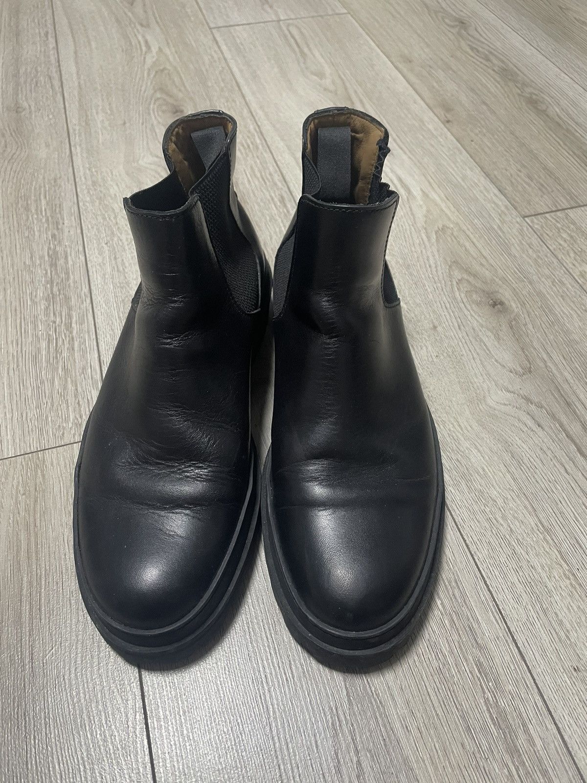 A.P.C. APC Leather Chelsea Black Classic Boot 27.5 cm Size US 10 / EU 43 - 2 Thumbnail