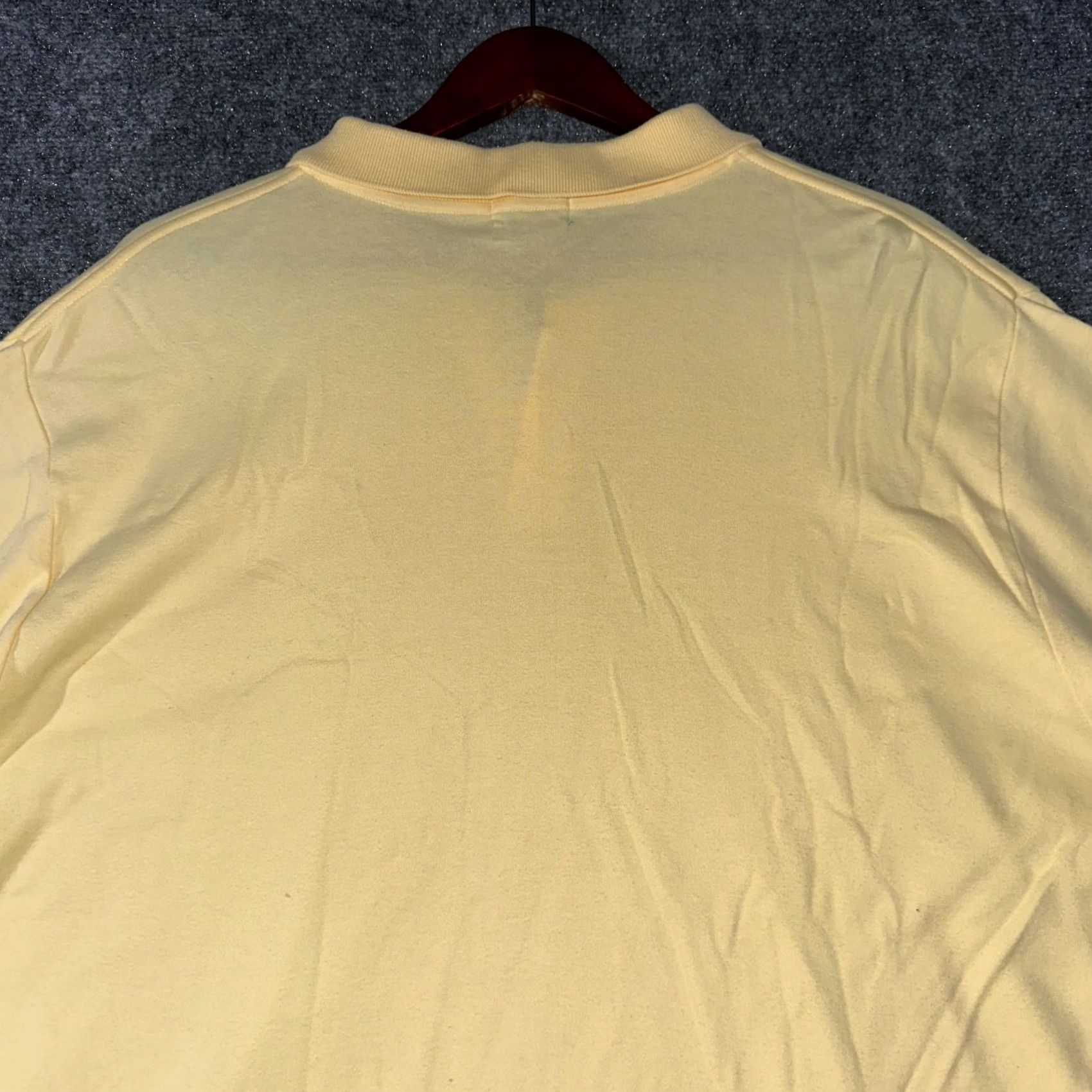 J.Crew J.CREW Polo Shirt Mens XL Yellow Cotton Short Sleeve Logo Button Chest 24 Length 32 Regular Fit Clinical Casual Golf Walking Modern Classic Size US XL / EU 56 / 4 - 7 Thumbnail
