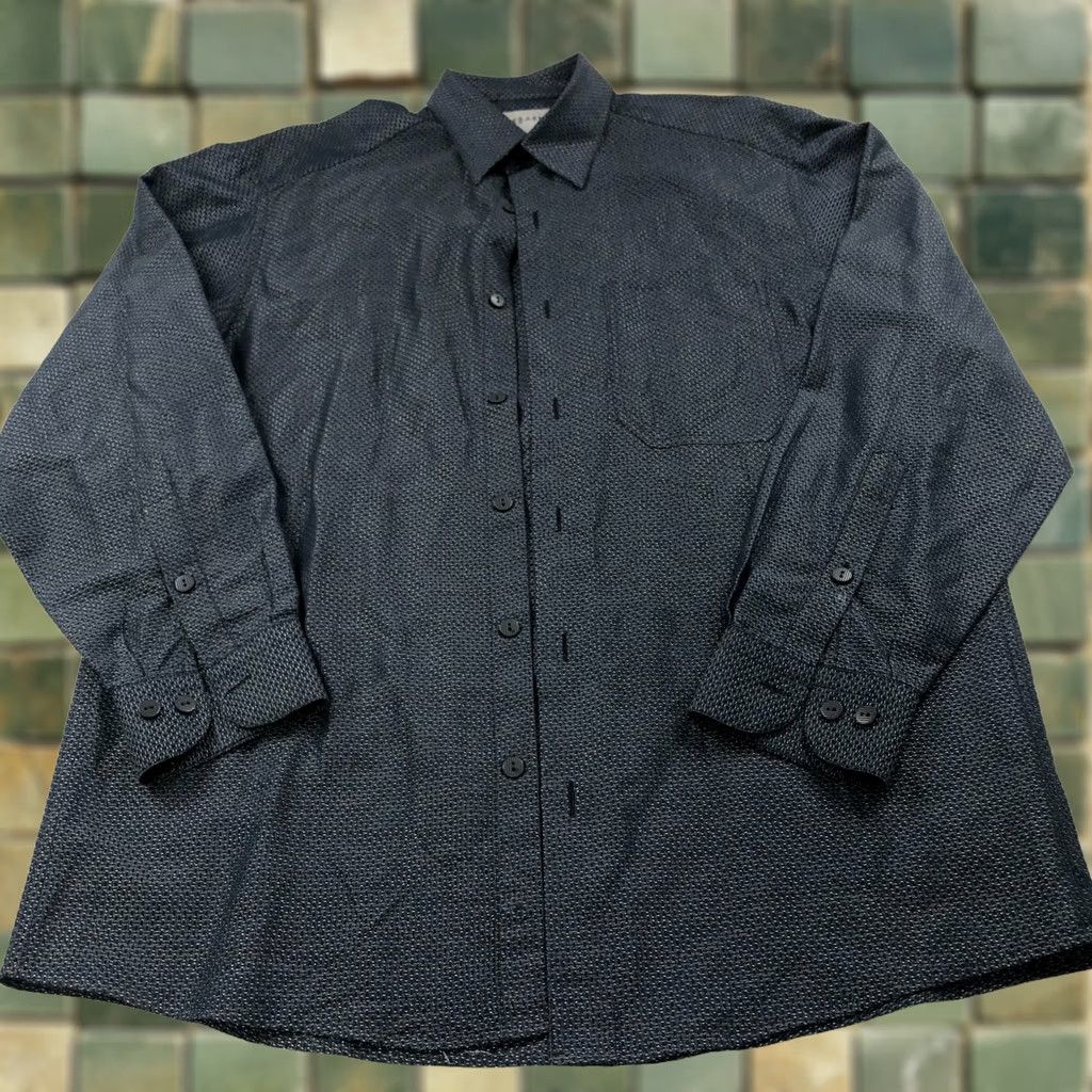 Vintage VINTAGE Jhane Barnes Shirt M Long Sleeve Blue Plaid Retro Modern Classic Casual Mens Shirt Size 40R - 1 Thumbnail