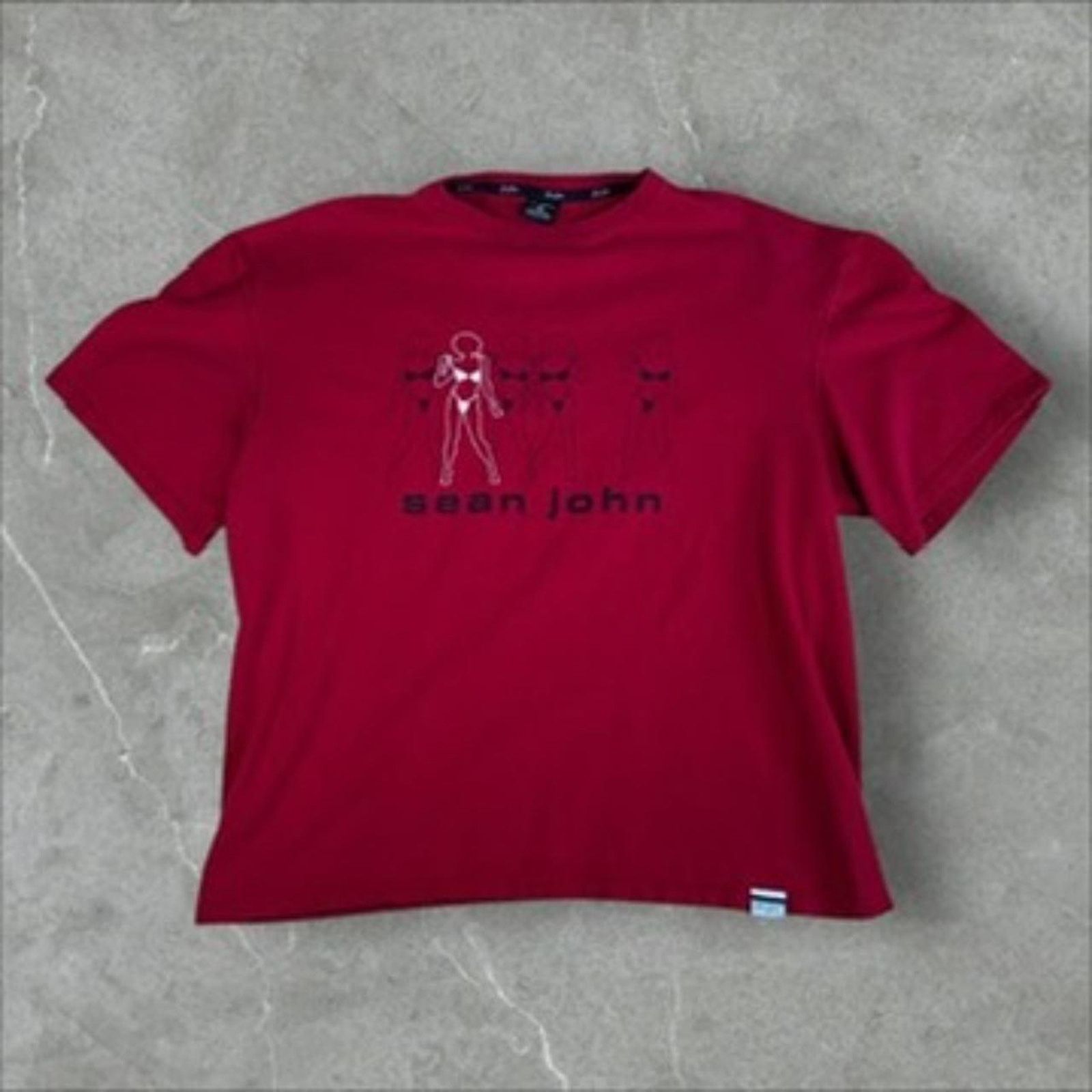 Sean John Vintage Sean John Bikini Baggy Tee Red Size US XL / EU 56 / 4 - 1 Thumbnail