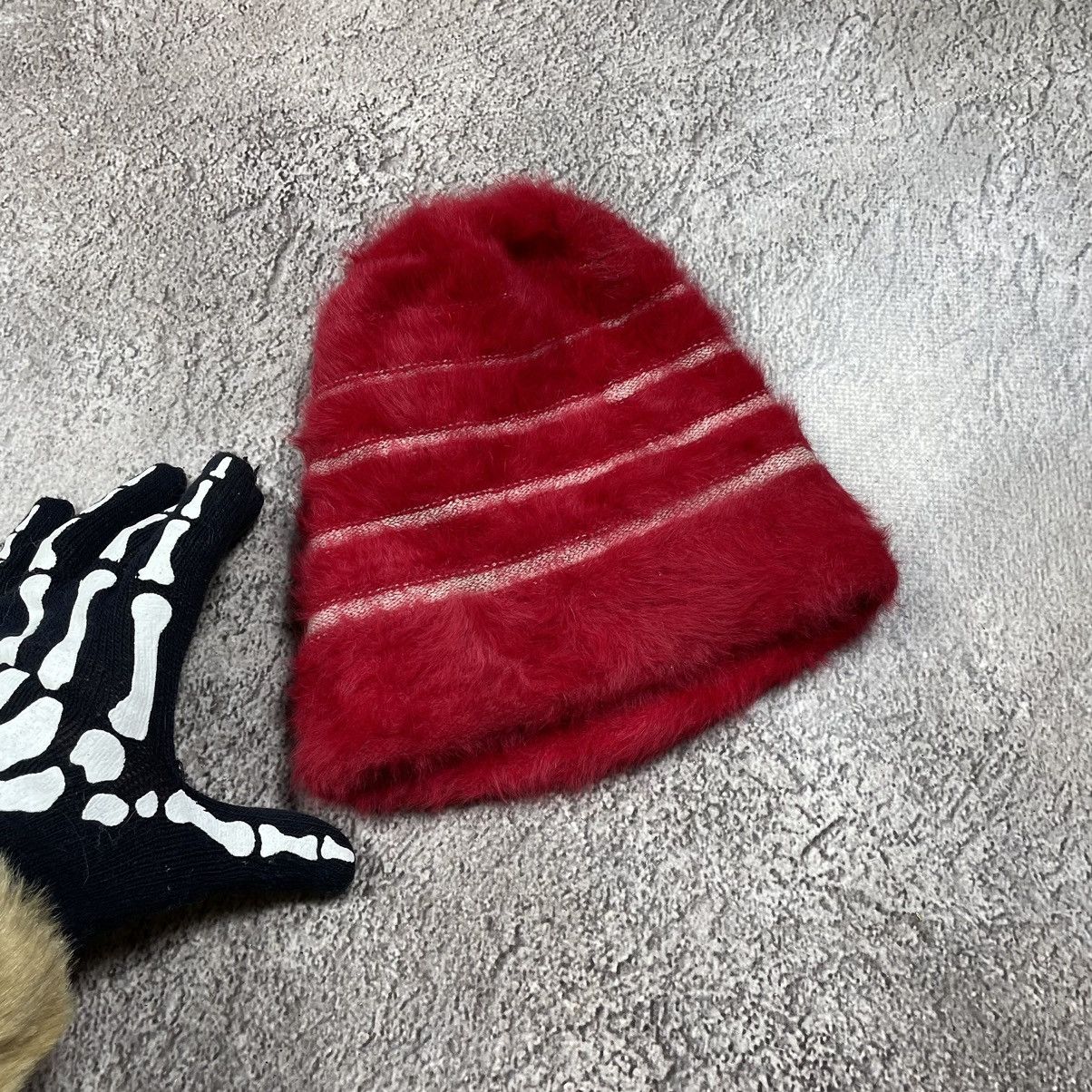 Vintage Vintage 90s Mohair Beanie Skeleton Hand Grunge Alt Slim OS Size ONE SIZE - 2 Thumbnail