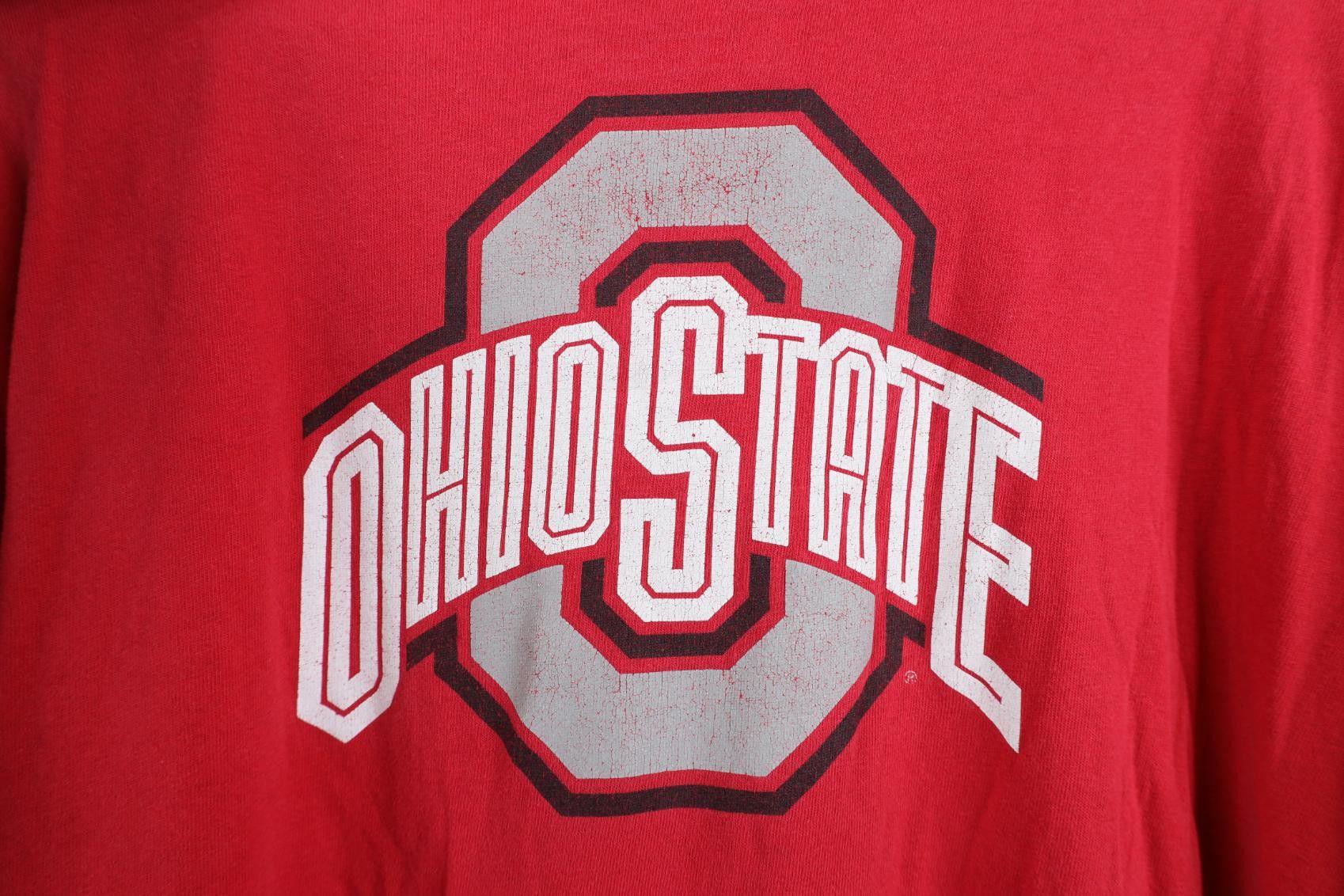 Nike Vintage Nike Swoosh Ohio State University Football T-Shirt Size US L / EU 52-54 / 3 - 13 Thumbnail