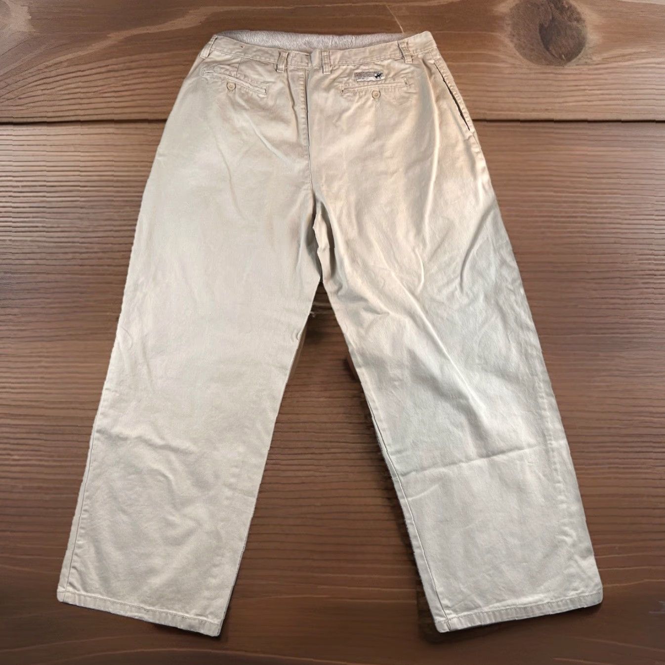 Beverly Hills Polo Club VINTAGE Beverly Hills Polo Club Chino Pants Men’s 40x30 Cream Pleated Preppy Style Casual Business Travel Size US L / EU 52-54 / 3 - 2 Thumbnail