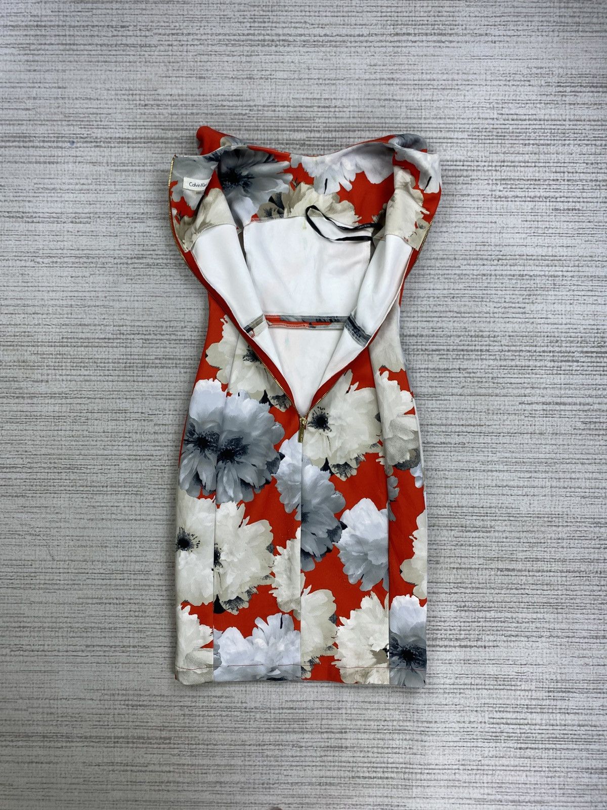 Calvin Klein × Vintage Vintage Calvin Klein Full Printed Floral Sleeveless Dress Size XS / US 0-2 / IT 36-38 - 5 Thumbnail