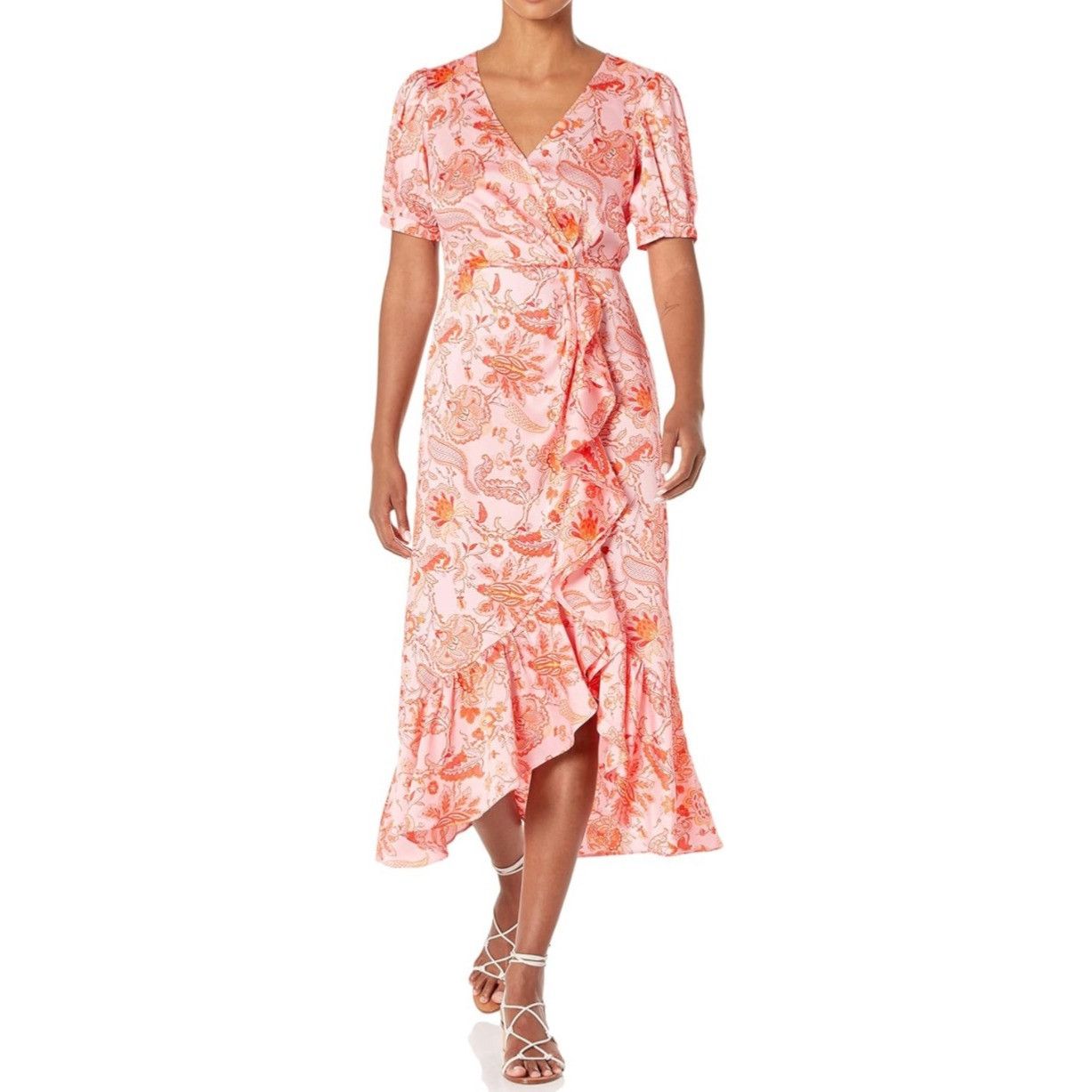 Cinq à Sept Kay V-Neck Dress with Ruffle Detailing 4 NWT