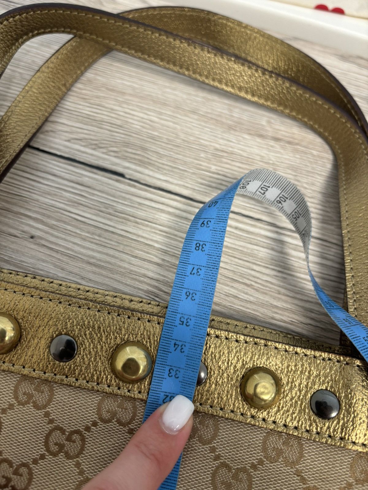 Gucci Gucci Babouska Monogram Canvas Beige Brown Tote Bag Size ONE SIZE - 24 Thumbnail