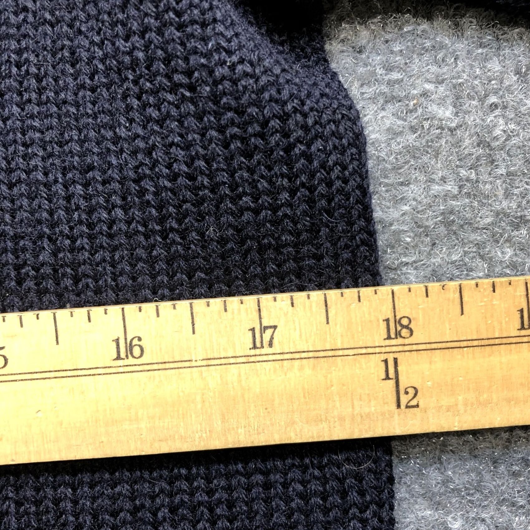 Vintage VINTAGE Blue Wool Sweater Mens Medium Mock Neck Heavyweight Knit Pullover Size US M / EU 48-50 / 2 - 3 Thumbnail