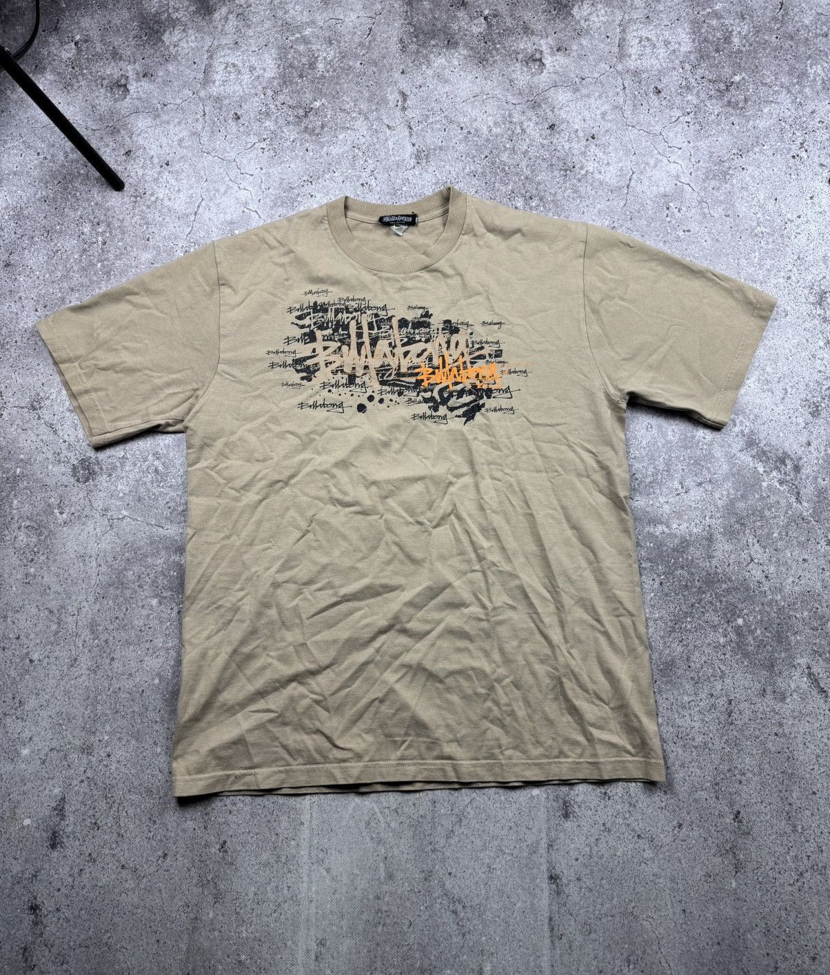 Billabong 🔥 Rare Billabong Y2K Affliction Crazy Distress T Shirt Japan Size US L / EU 52-54 / 3 - 1 Thumbnail
