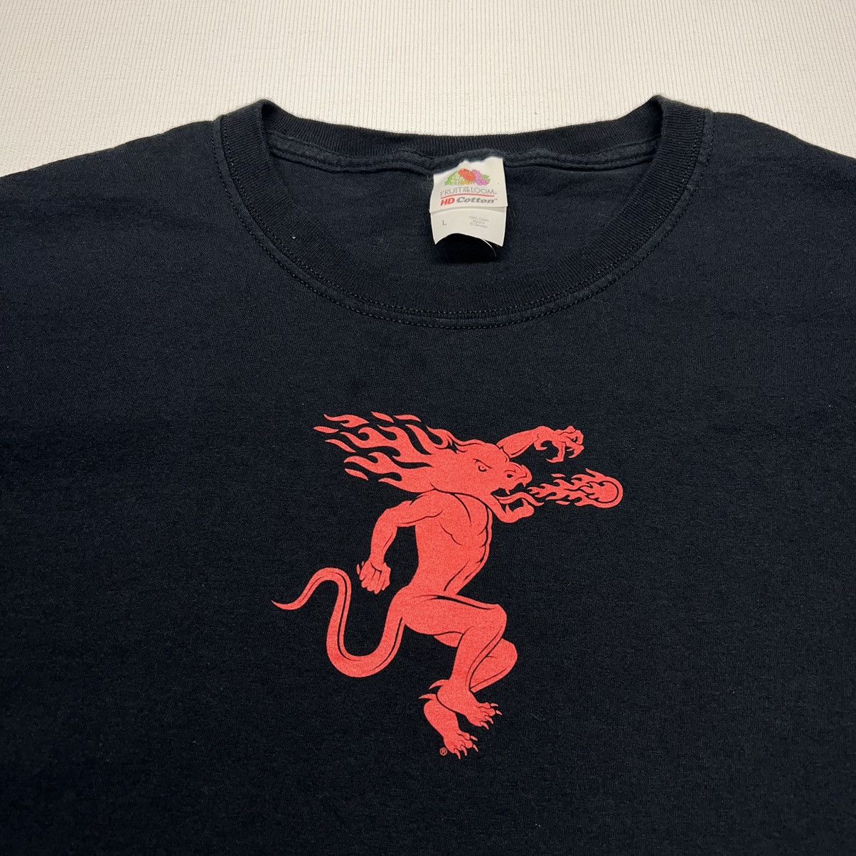 Vintage Fireball Whisky Tee Shirt Black Long Sleeve Promo Liquor Y2K Size US L / EU 52-54 / 3 - 3 Thumbnail