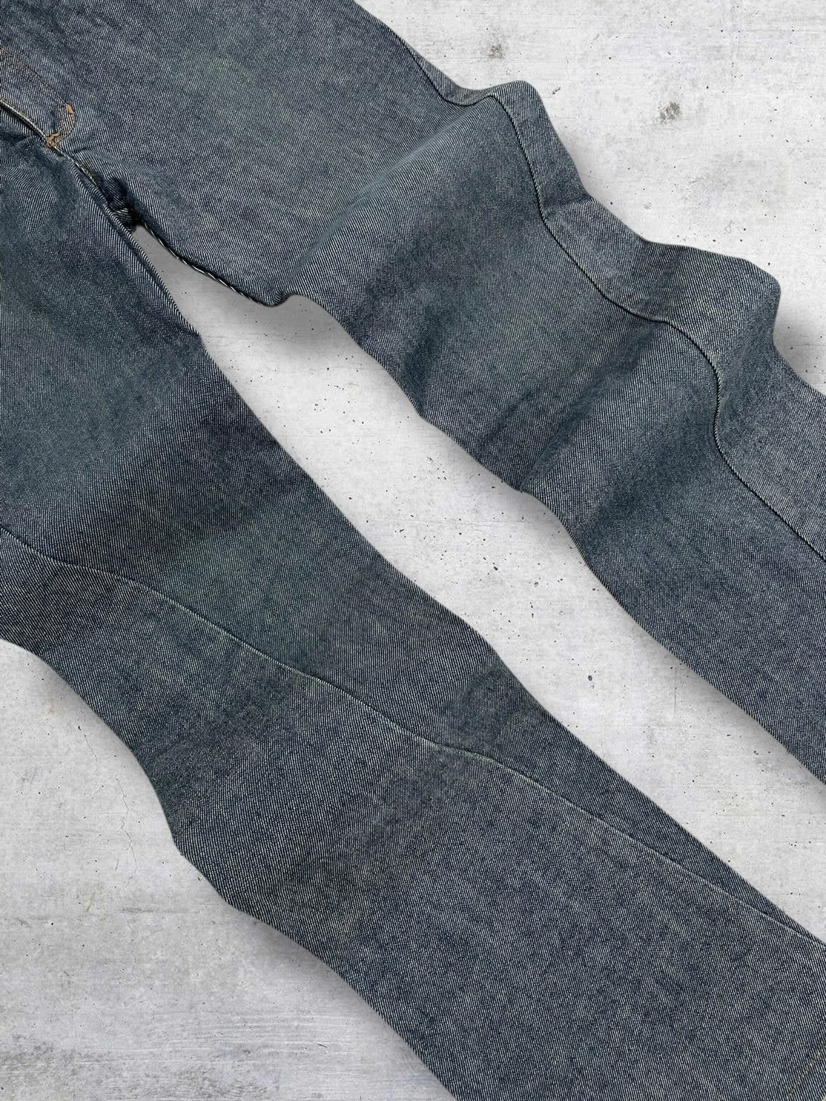 If Six Was Nine VINTAGE MK KLEIN 90S JAPAN DESIGNER FLARED RETRO STYLE DENIM Size US 30 / EU 46 - 6 Thumbnail
