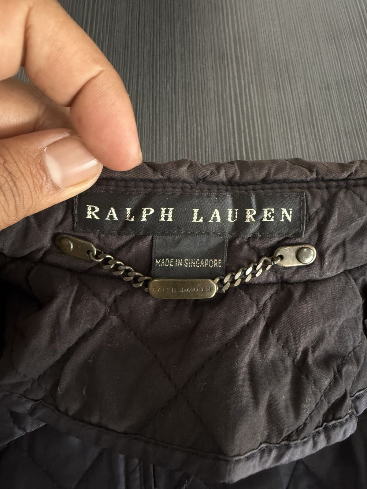 Lauren Ralph Lauren 🔥 Vintage Ralph Lauren Faded Black Quilted Long Jacket - S Size S / US 4 / IT 40 - 9 Thumbnail