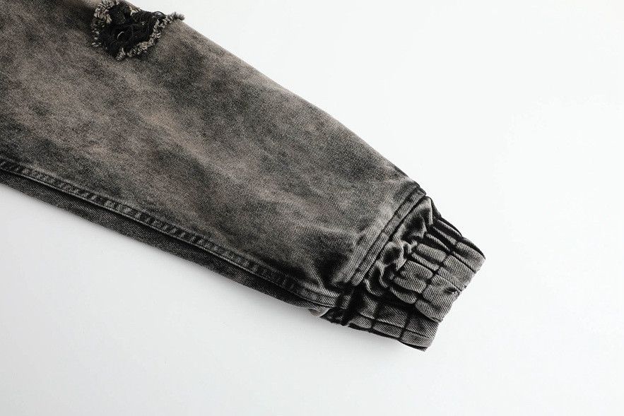 Juun.J Juun.J Destroyed Denim Hooded Jacket Size US M / EU 48-50 / 2 - 9 Thumbnail