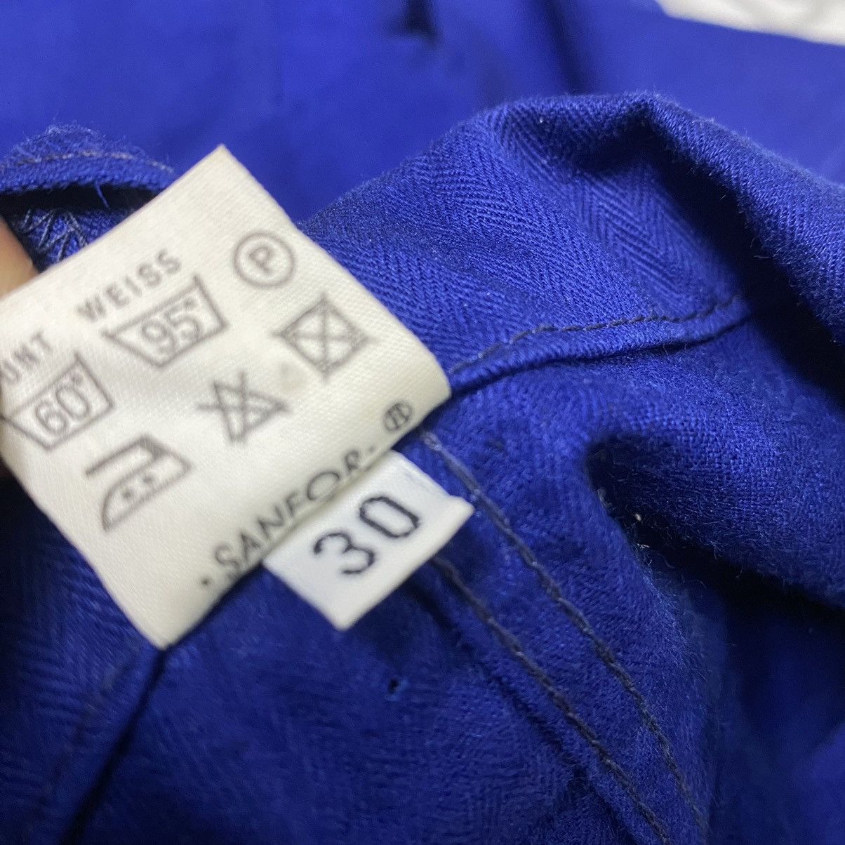 Le Laboureur Vintage 60s Sanfor French Worker Chore Jacket Sunfaded Hbt Size US XL / EU 56 / 4 - 20 Thumbnail