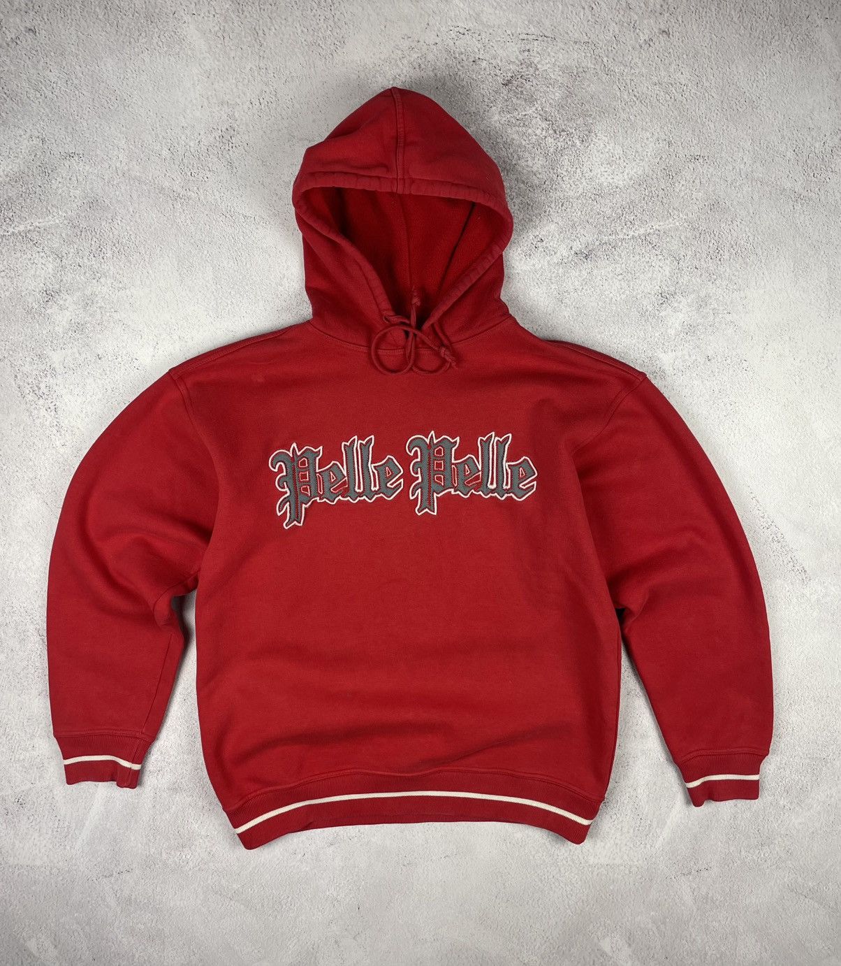 Pelle Pelle × Vintage Vintage Pelle Pelle Mens Hoodie Red Size Small Size US M / EU 48-50 / 2 - 1 Thumbnail
