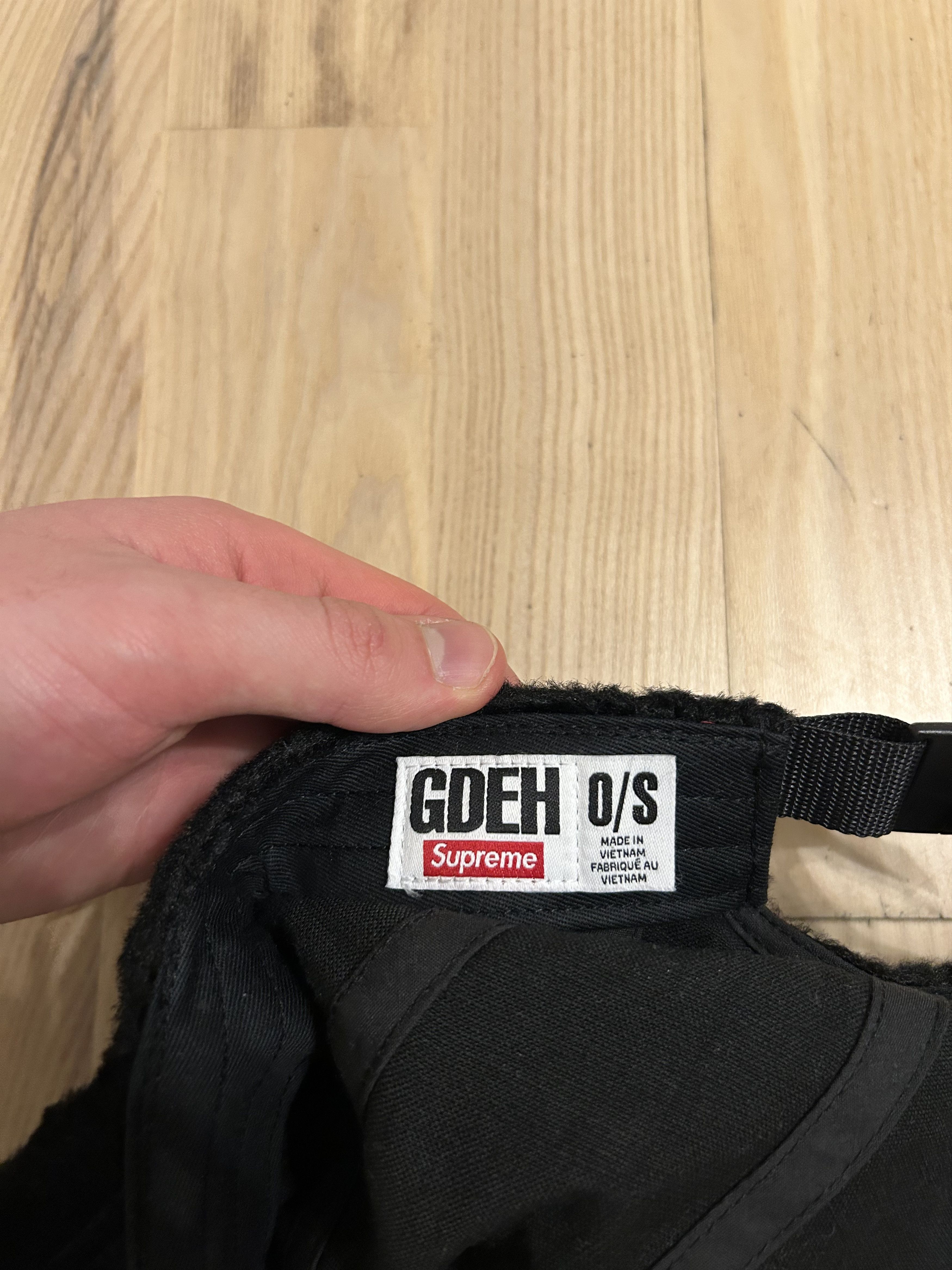 GOODENOUGH × Supreme Supreme Goodenough Crushed Rayon Camp Cap Black Size ONE SIZE - 2 Thumbnail