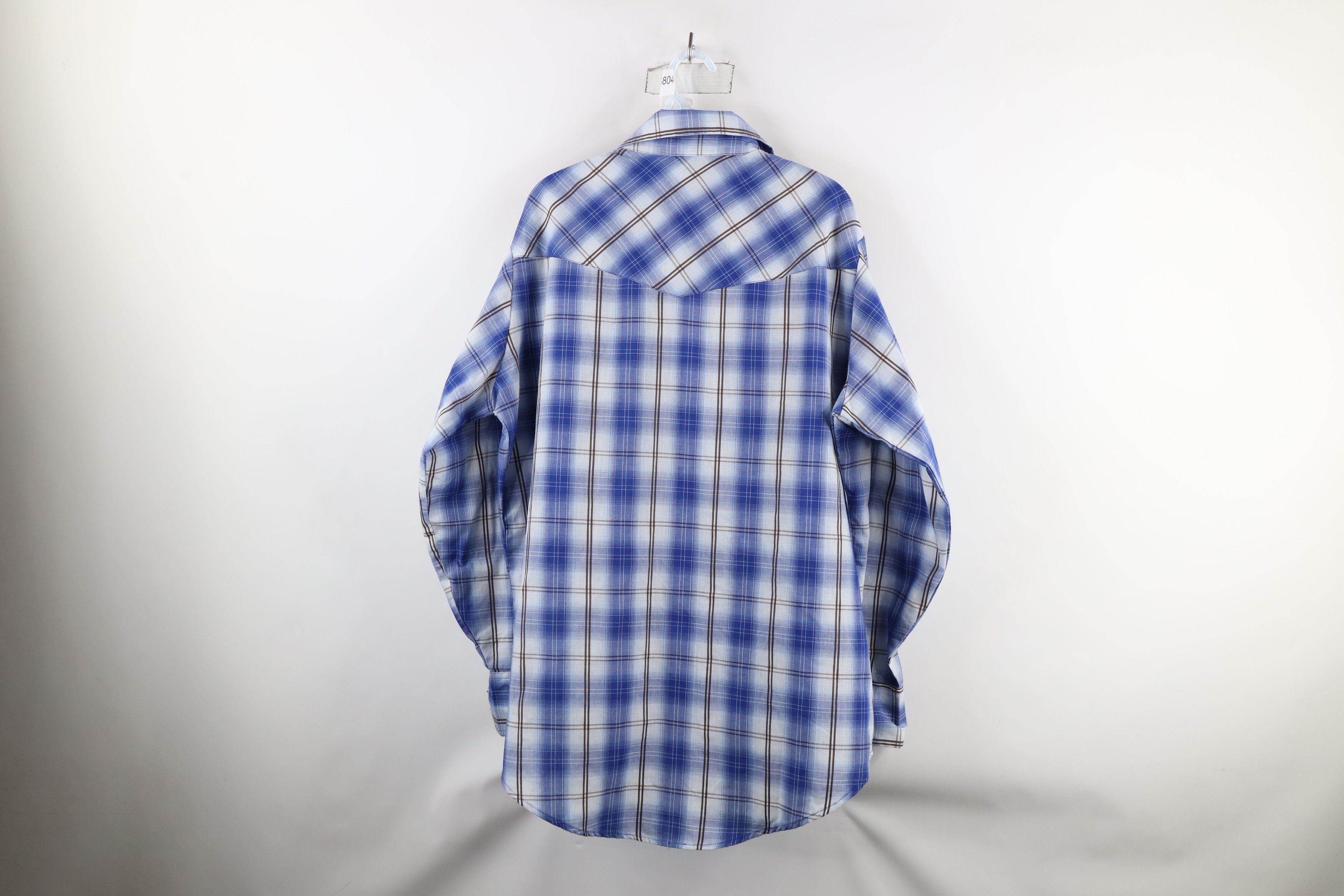 Vintage Vintage 90s Rockabilly Snap Button Collared Shirt Plaid Size US L / EU 52-54 / 3 - 10 Thumbnail