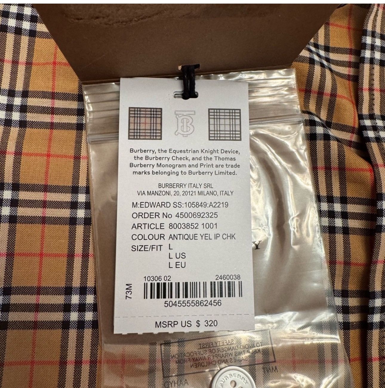Burberry Blueberry Shirt Size US L / EU 52-54 / 3 - 5 Thumbnail