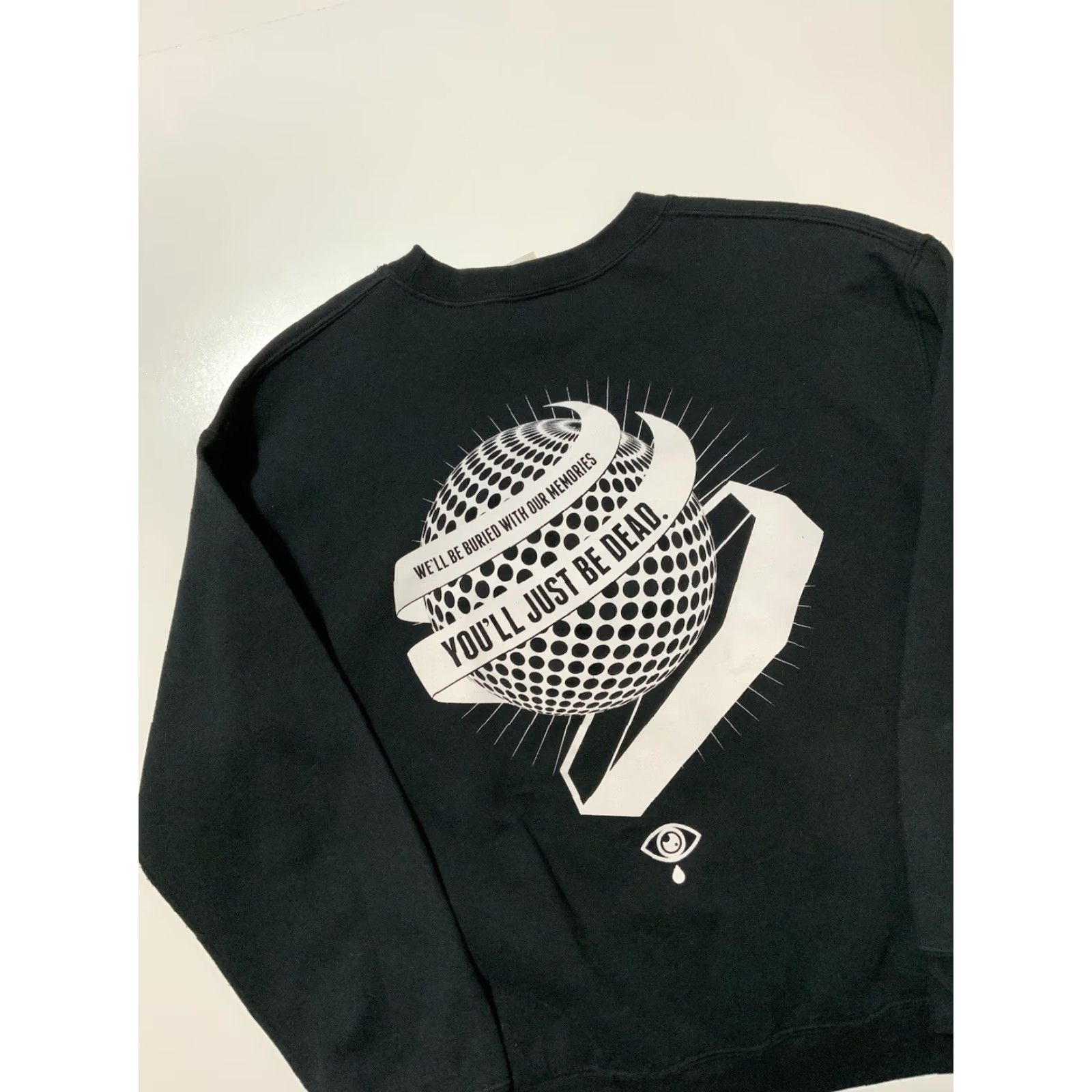 Gildan The Ghost Inside Outlive Get What You Give Metalcore Band Crewneck Sweatshirt Mens M Black MD Size US M / EU 48-50 / 2 - 4 Thumbnail