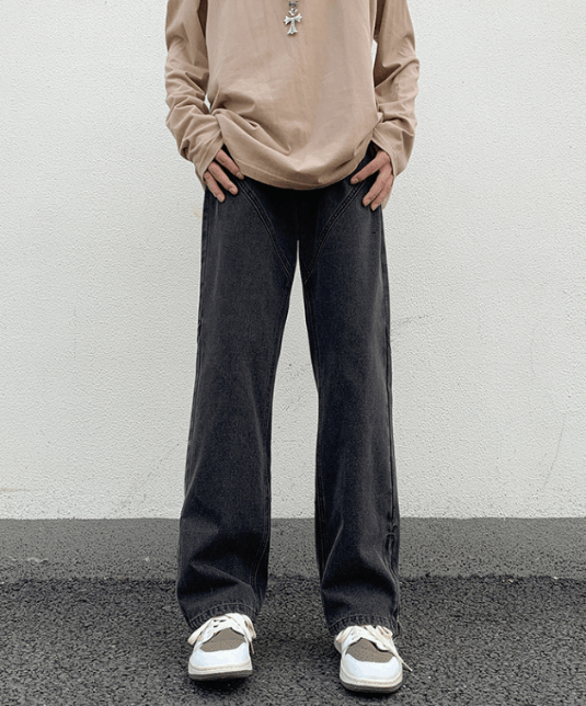 Japanese Brand × Jean Vintage American style zipper loose wide-leg bootcut jeans Size US 32 / EU 48 - 1 Thumbnail