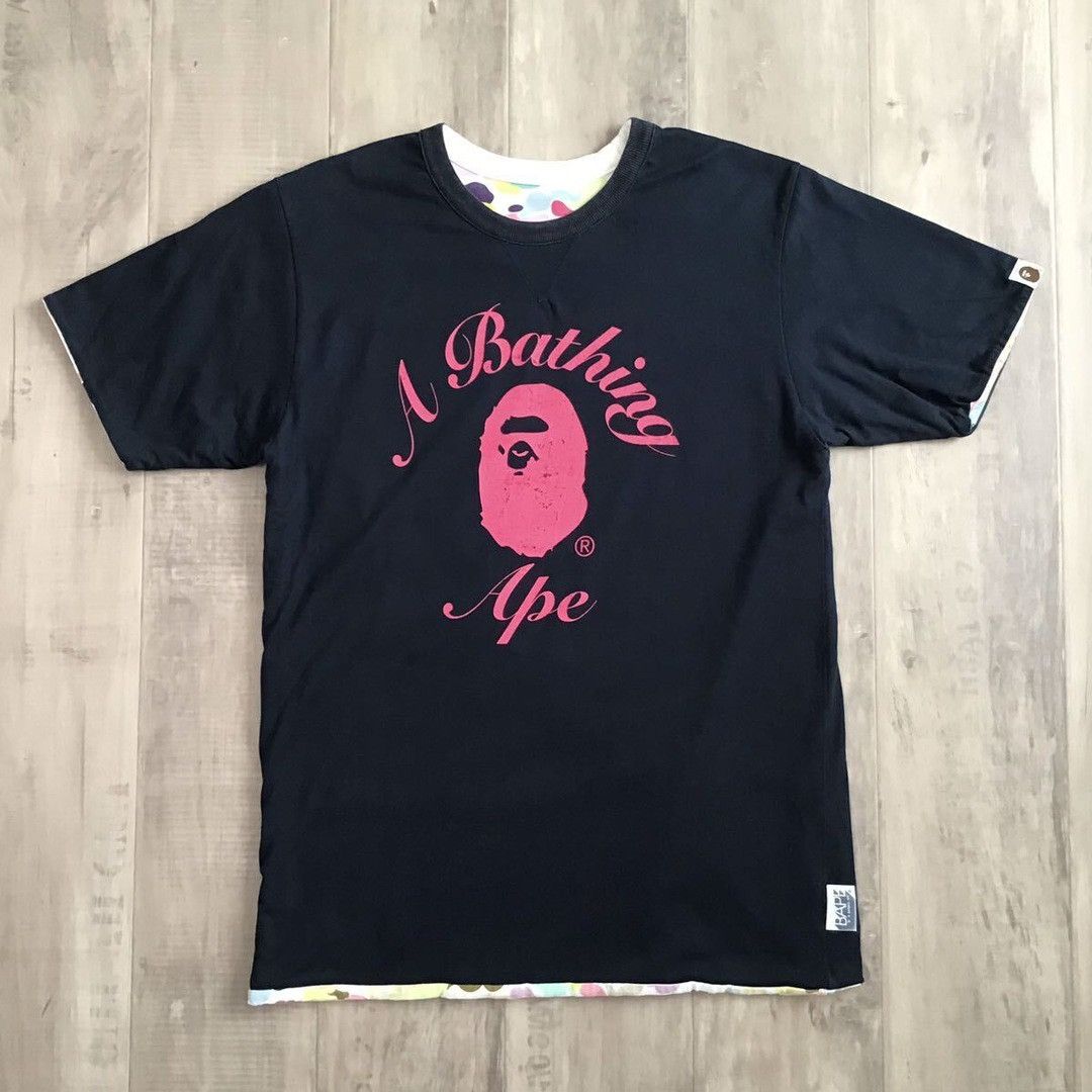 Bape 🔥Reversible🔥 BAPE multi camo T-shirt a bathing ape NIGO Size US M / EU 48-50 / 2 - 4 Thumbnail
